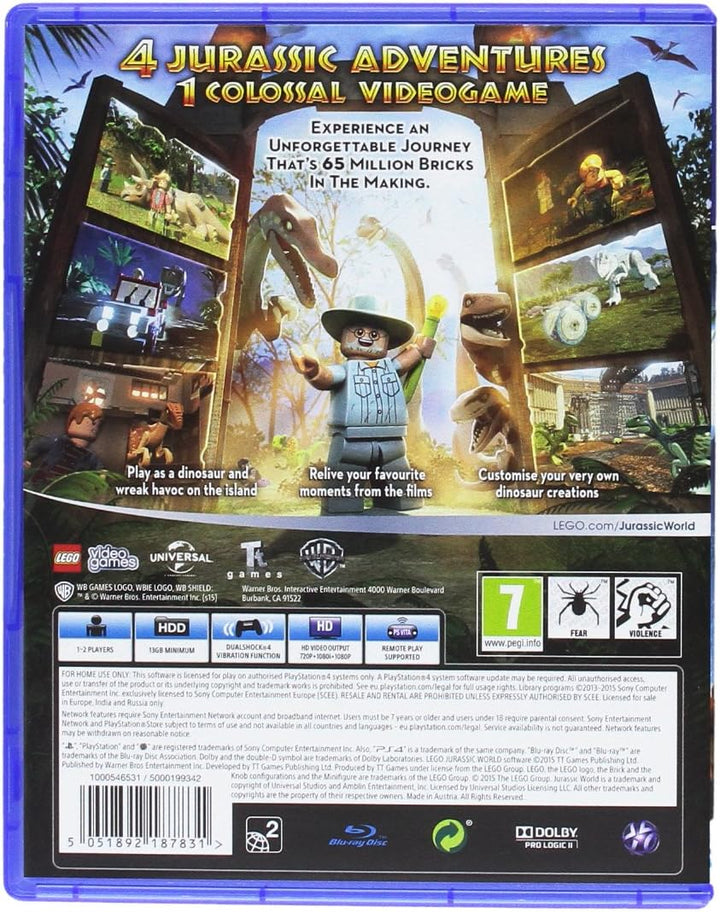 LEGO Jurassic World - PlayStation 4