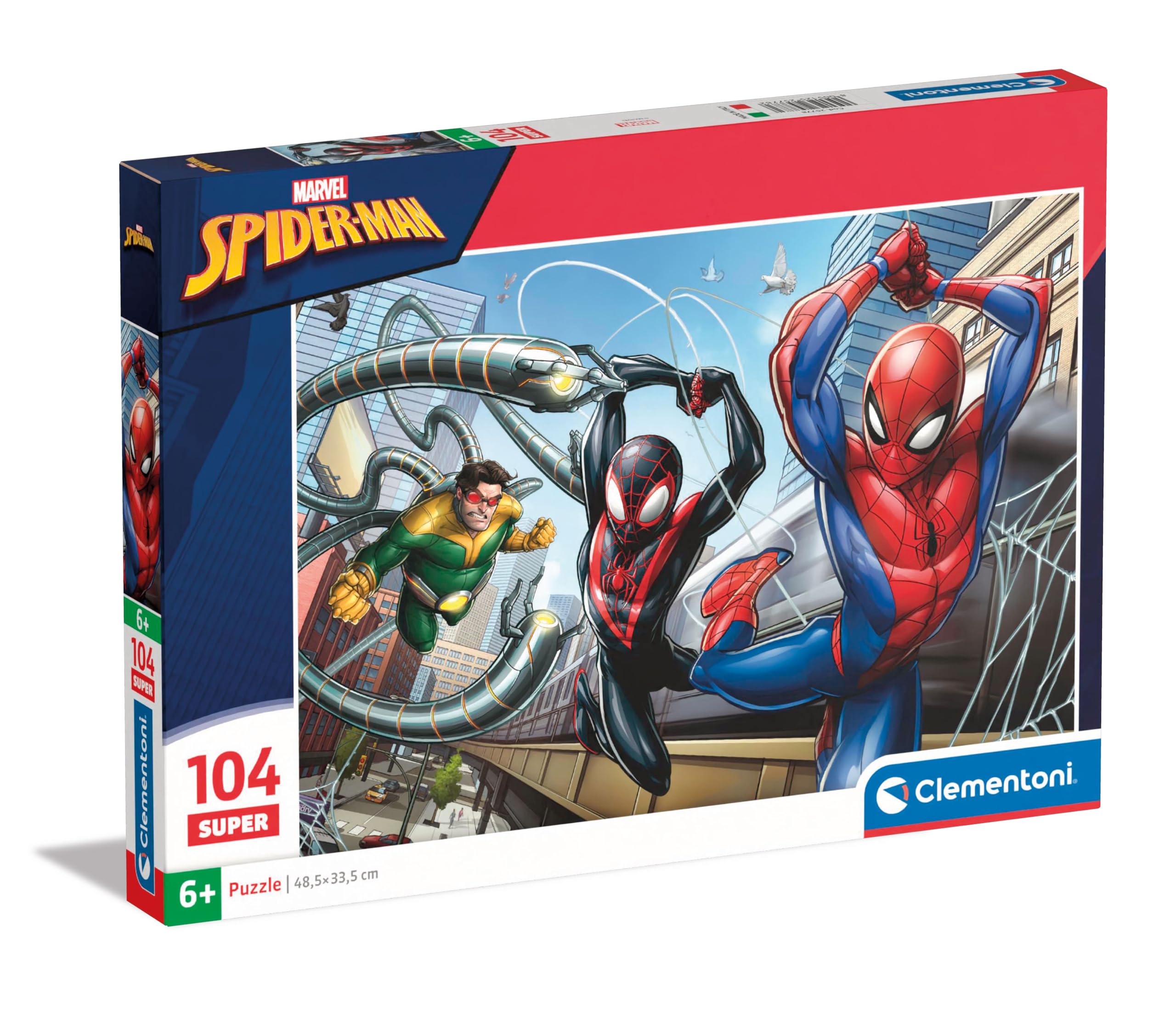 Clementoni Marvel Spider-Man 104-Piece Jigsaw Puzzle - Educational Kids Puzzle for Ages 6-8 1