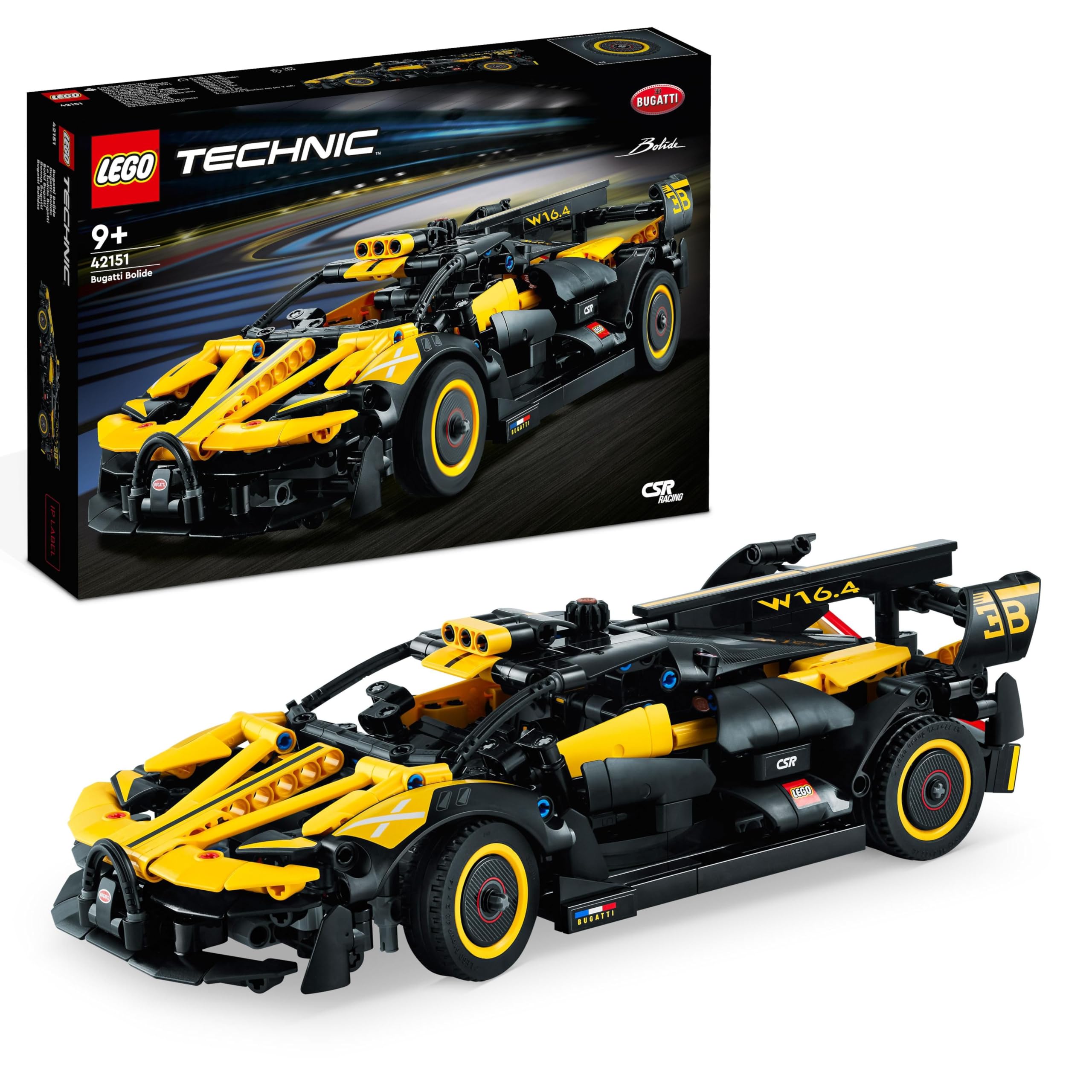 LEGO Technic 42151 Bugatti Bolide Racing Car Model Building Set | Ages 9+