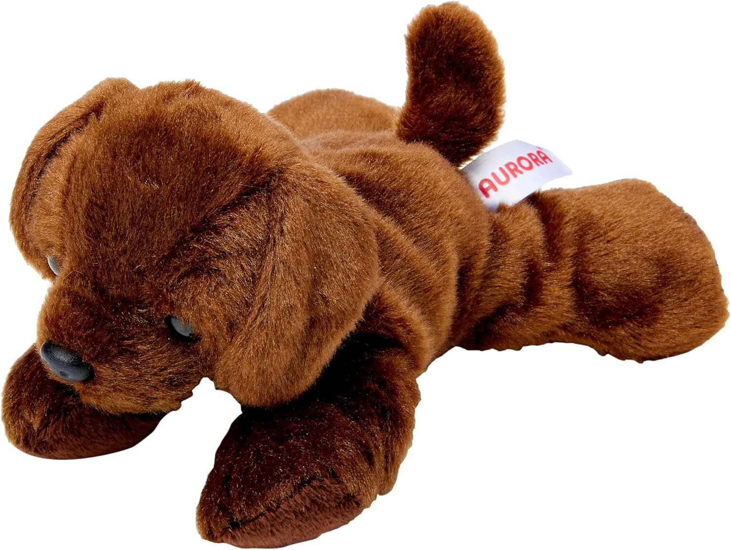 Aurora Mini Flopsie Lil Lucky Chocolate Labrador - Soft Plush Toy for Babies & Toddlers 1