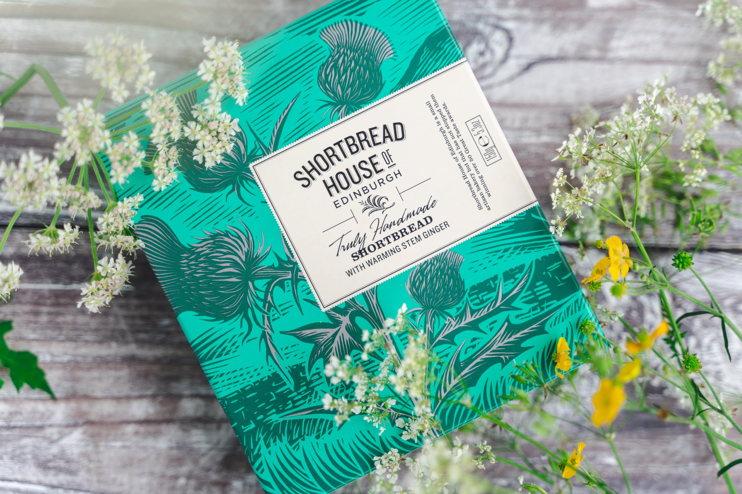 Shortbread House of Edinburgh Handmade Mini Shortbread Biscuits with Warming Stem Ginger, 150g 10