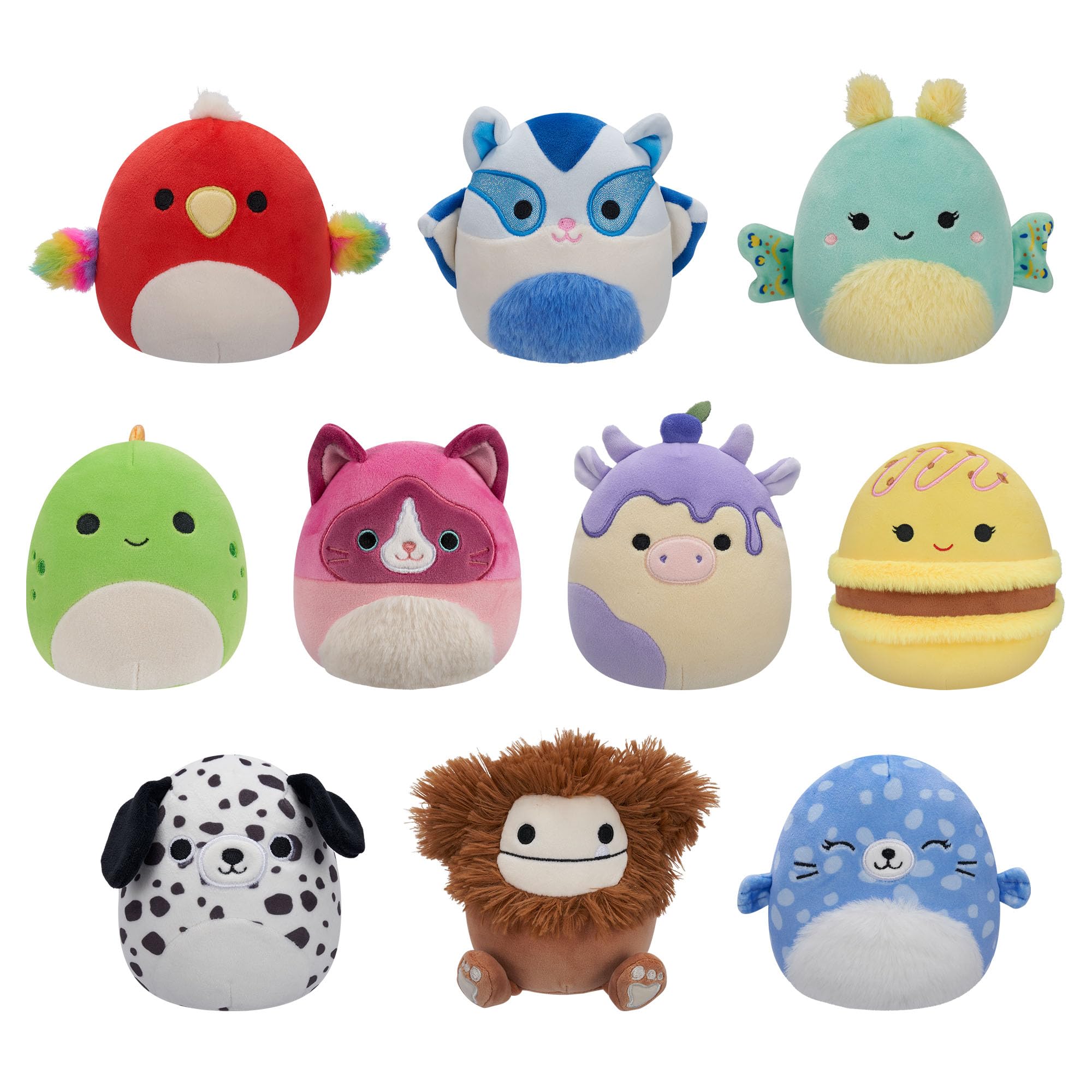 Squishmallows 10-Pack Plush Set - 5-inch Assortment (Amazon Exclusive)