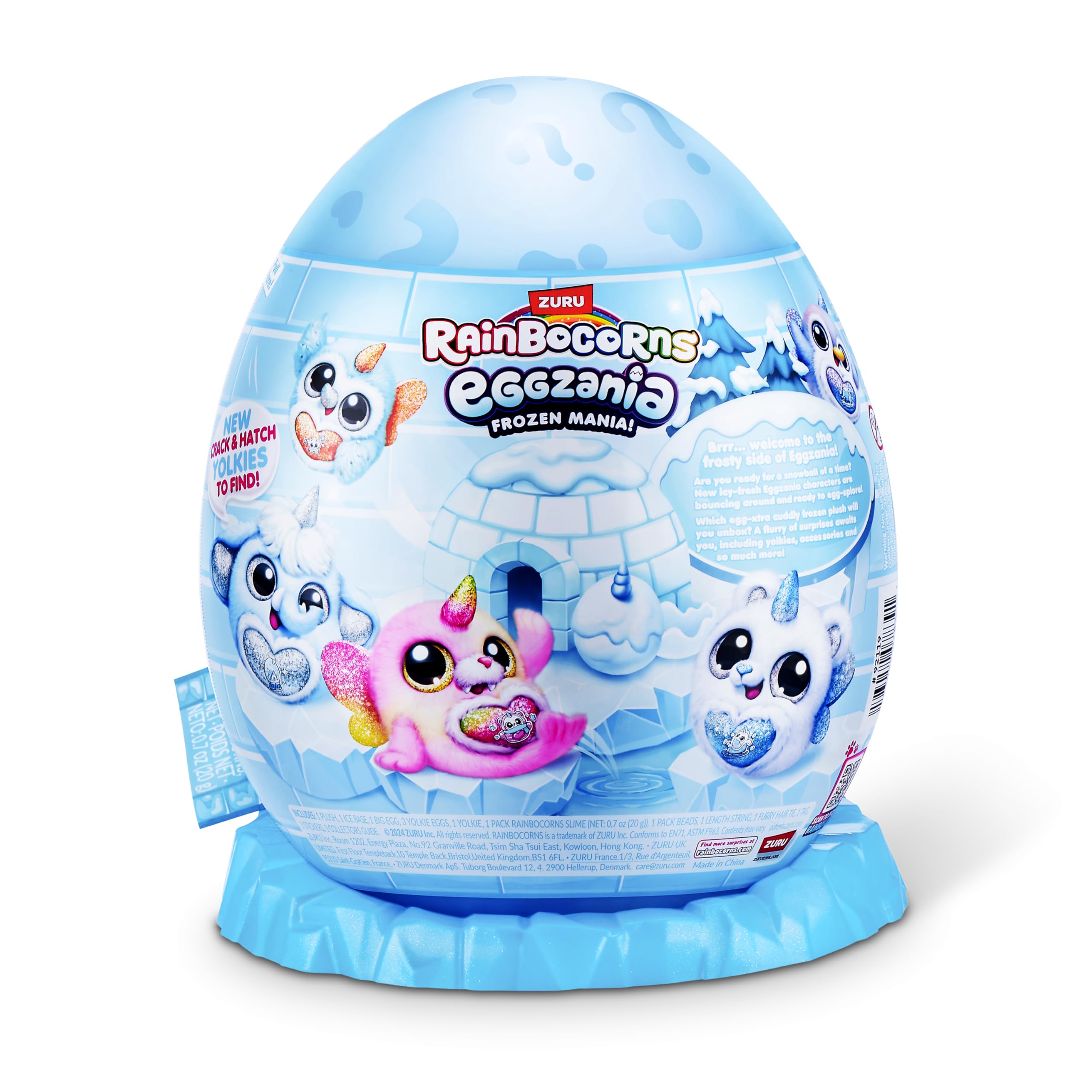 Rainbocorns Eggzania Frozen Mania by ZURU - Collectible Plush Toy for Girls 3+ 6