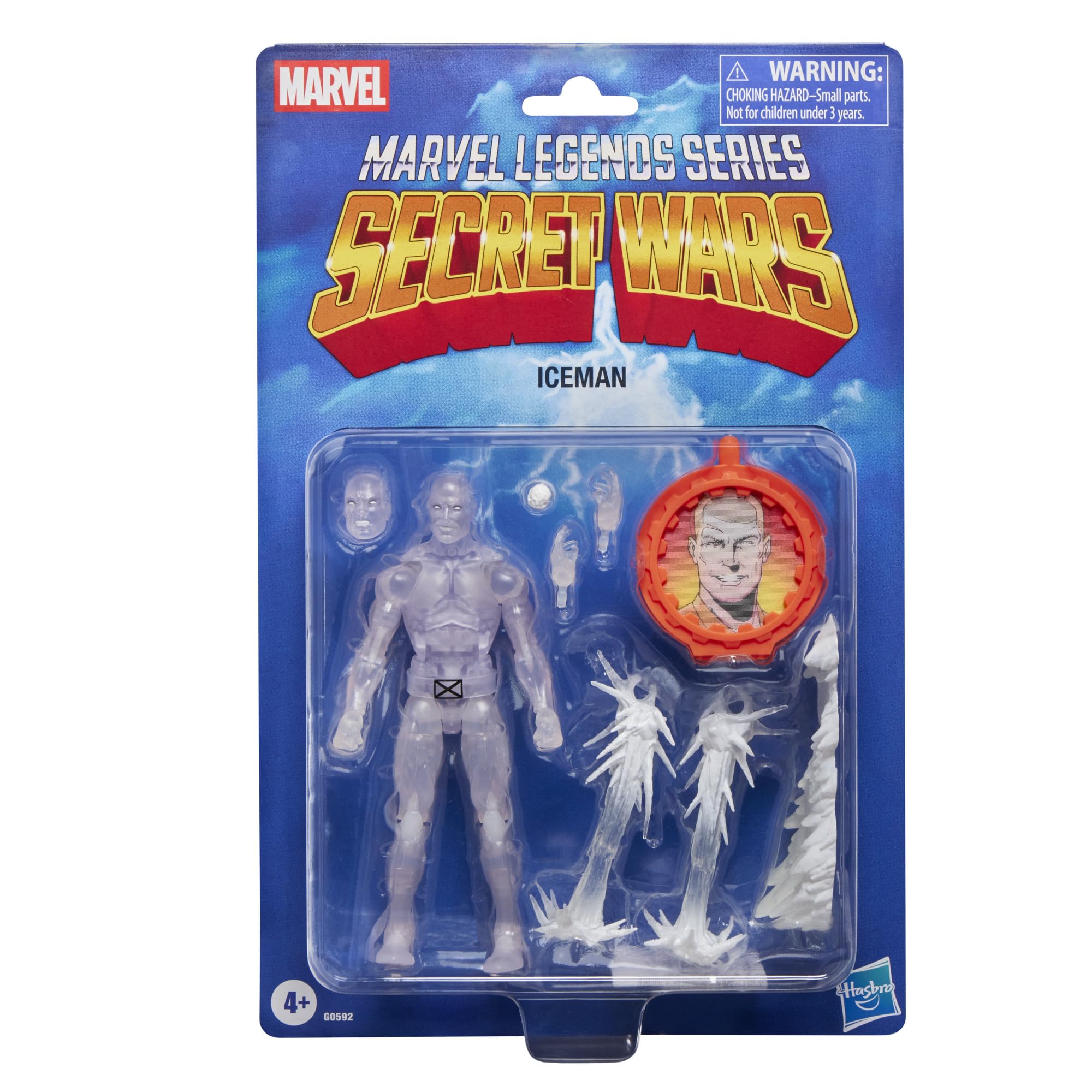 Marvel Legends Series Ice Man Action Figure - 6 Inch | Retro Secret Wars Inspired | Hasbro