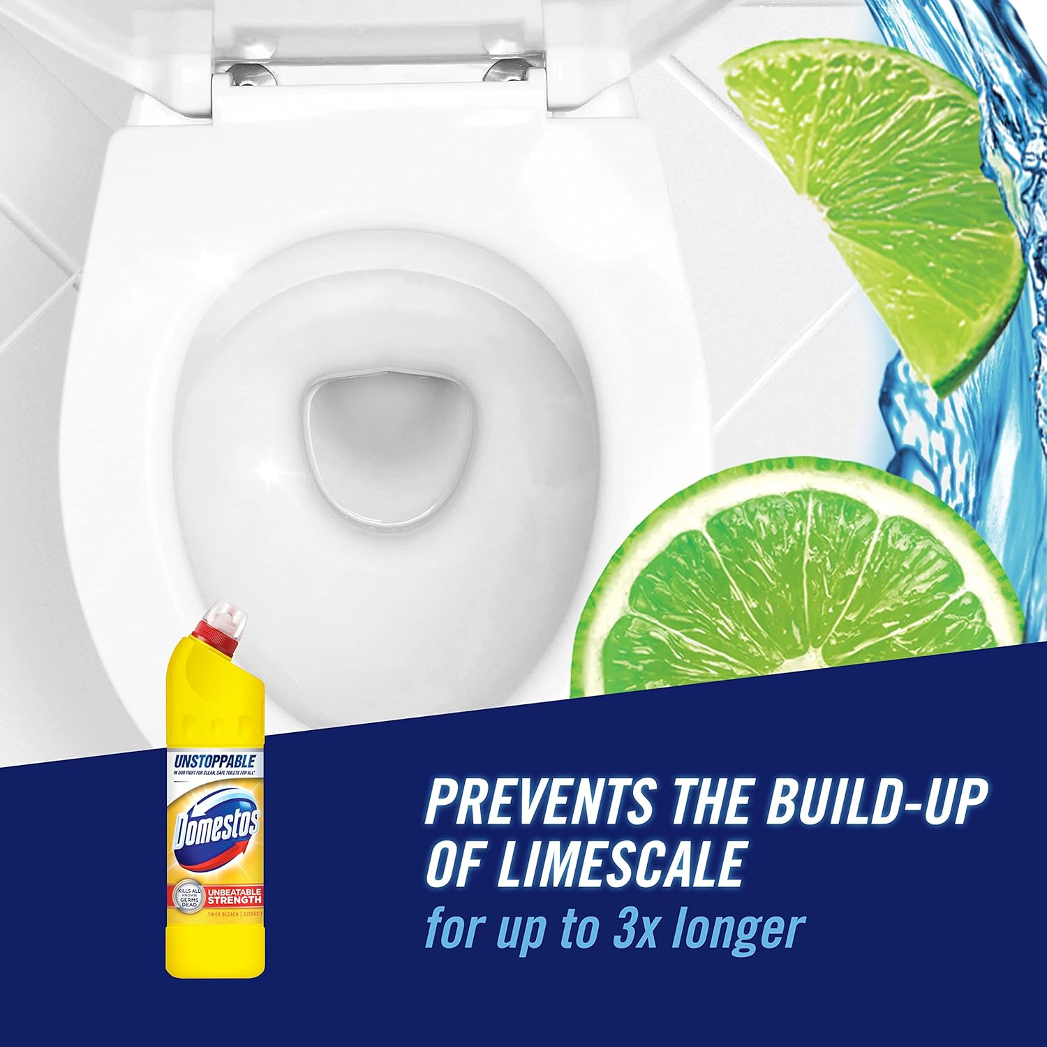 Domestos - Citrus Fresh Dicker Bleichmittel-Desinfektionsreiniger 4