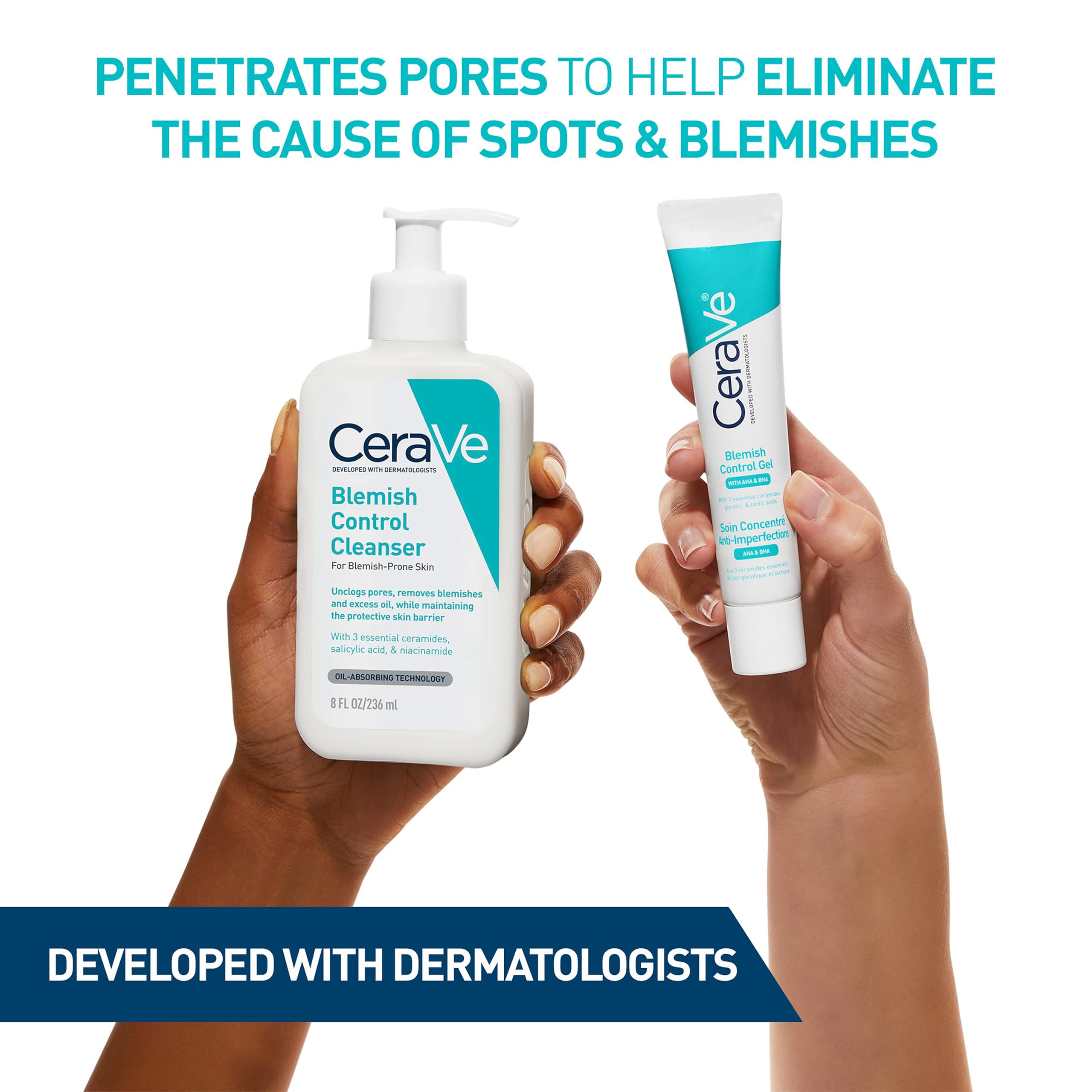 CeraVe Blemish Control Face Cleanser with 2% Salicylic Acid & Niacinamide (236ml) 5