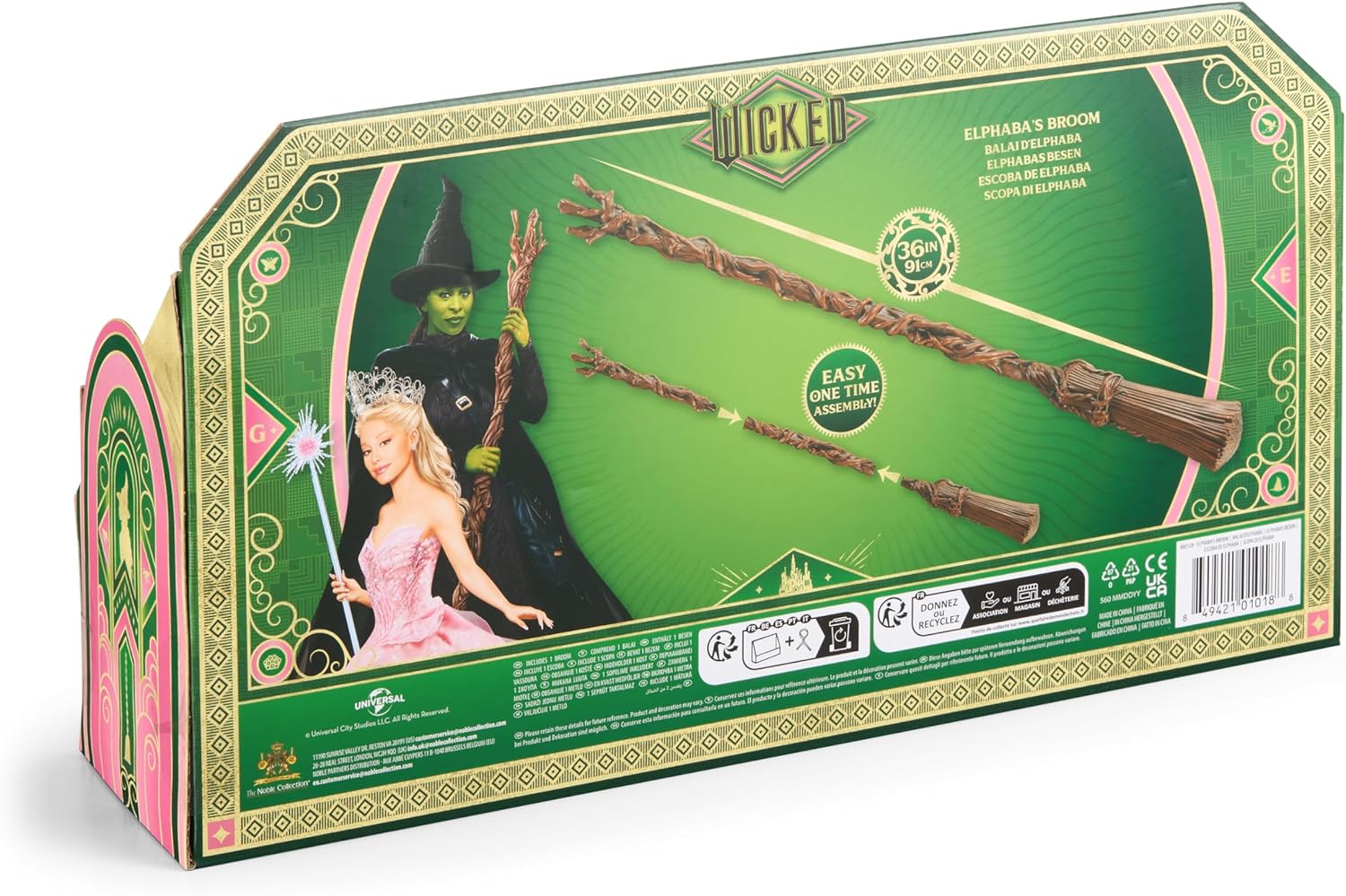 Wicked: Elphaba Broom Replica - The Noble Collection (91 cm, Ages 5+) 6