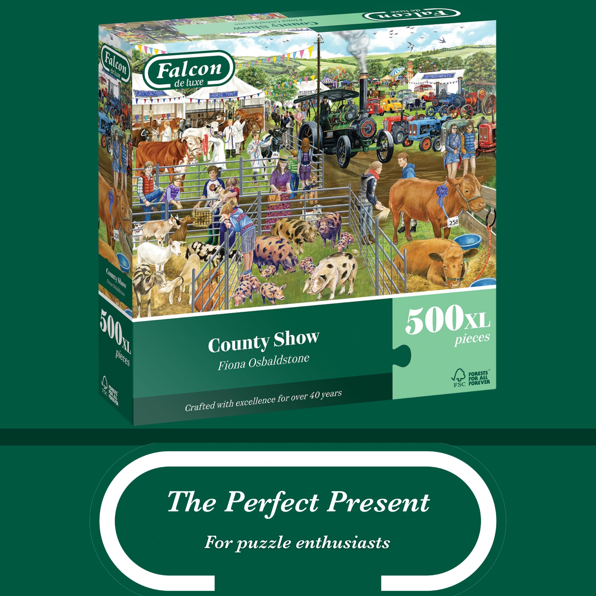 Falcon - County Show 500 XL Piece Jigsaw Puzzle for Adults 2