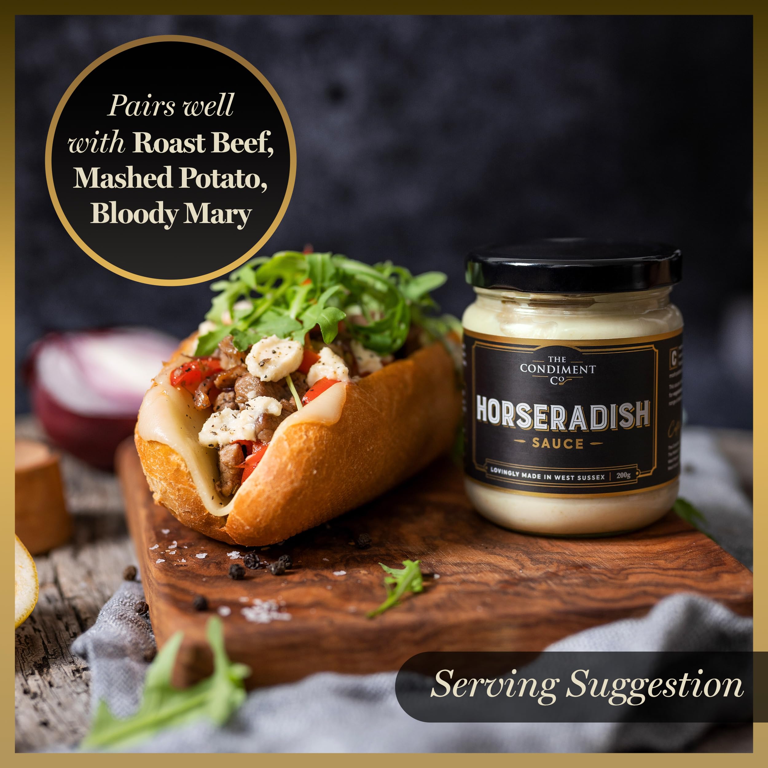 The Condiment Company Horseradish Hot Sauce 200g - Extra Hot Vegan & Gluten-Free 4