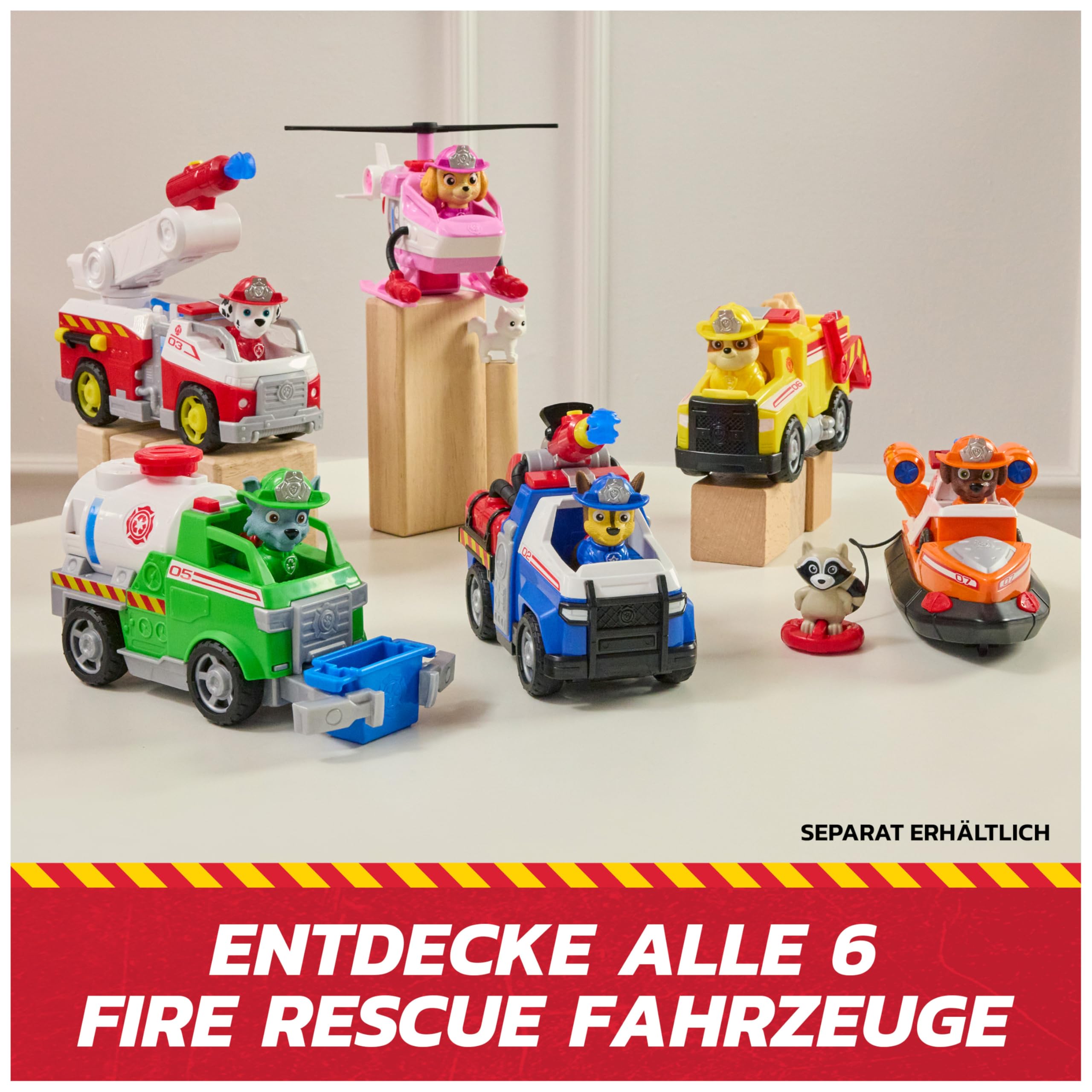 Paw Patrol Rubble Rescue Fire Dump Truck - 20.3 cm Vehicle with 5 cm Rubble Figure | Ages 3+ 9