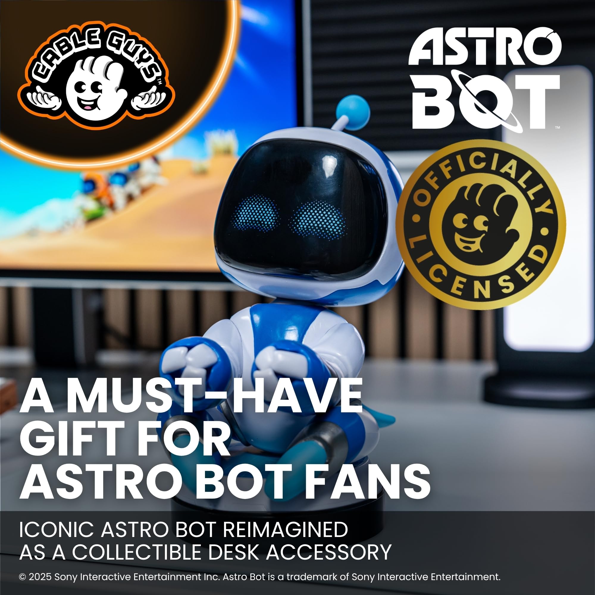 Cableguys Astro Bot Controller Holder & Phone Stand | 8.5 Inches Tall | Multicolored Plastic 5