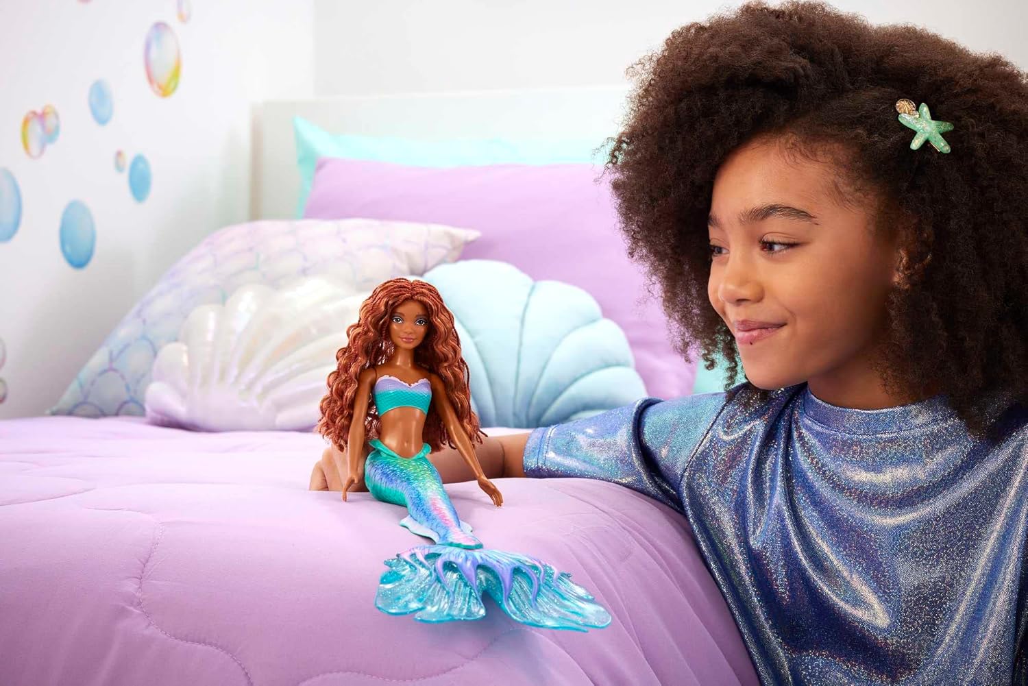 Disney The Little Mermaid Ariel Doll - Posing Mermaid Fashion Doll with Red Hair & Glitter Tail 5