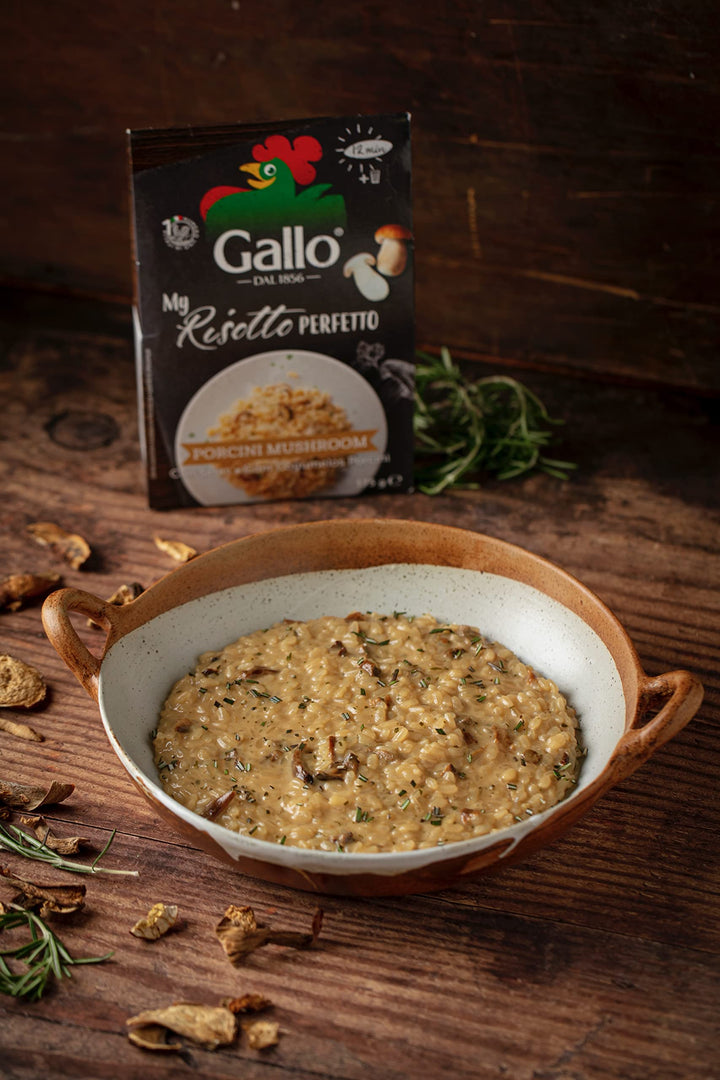 Riso Gallo - My Risotto Perfetto Vegan Porcini Mushroom, 175 g (Pack of 6)