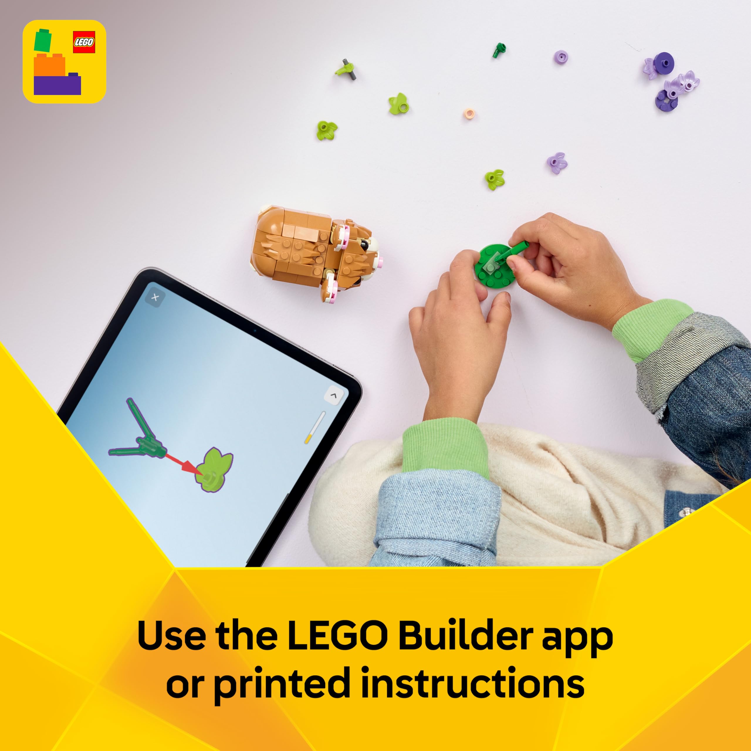 LEGO Creator 3in1 Cute Hamster with a Flower 31376 | Ages 7+ 7