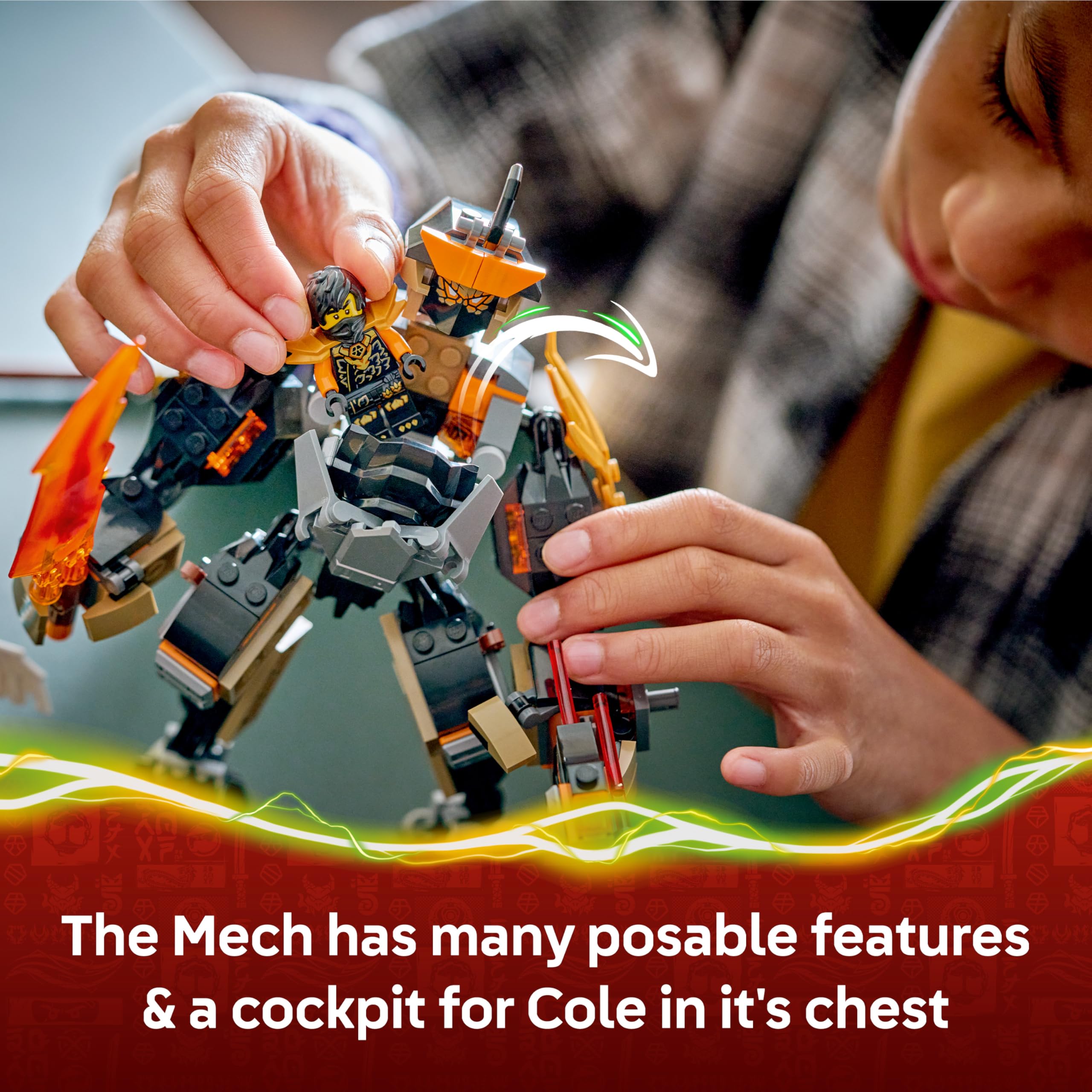 LEGO NINJAGO Cole's Mission Mech & Dragon Zane Building Set 71854 for Ages 7+ 3