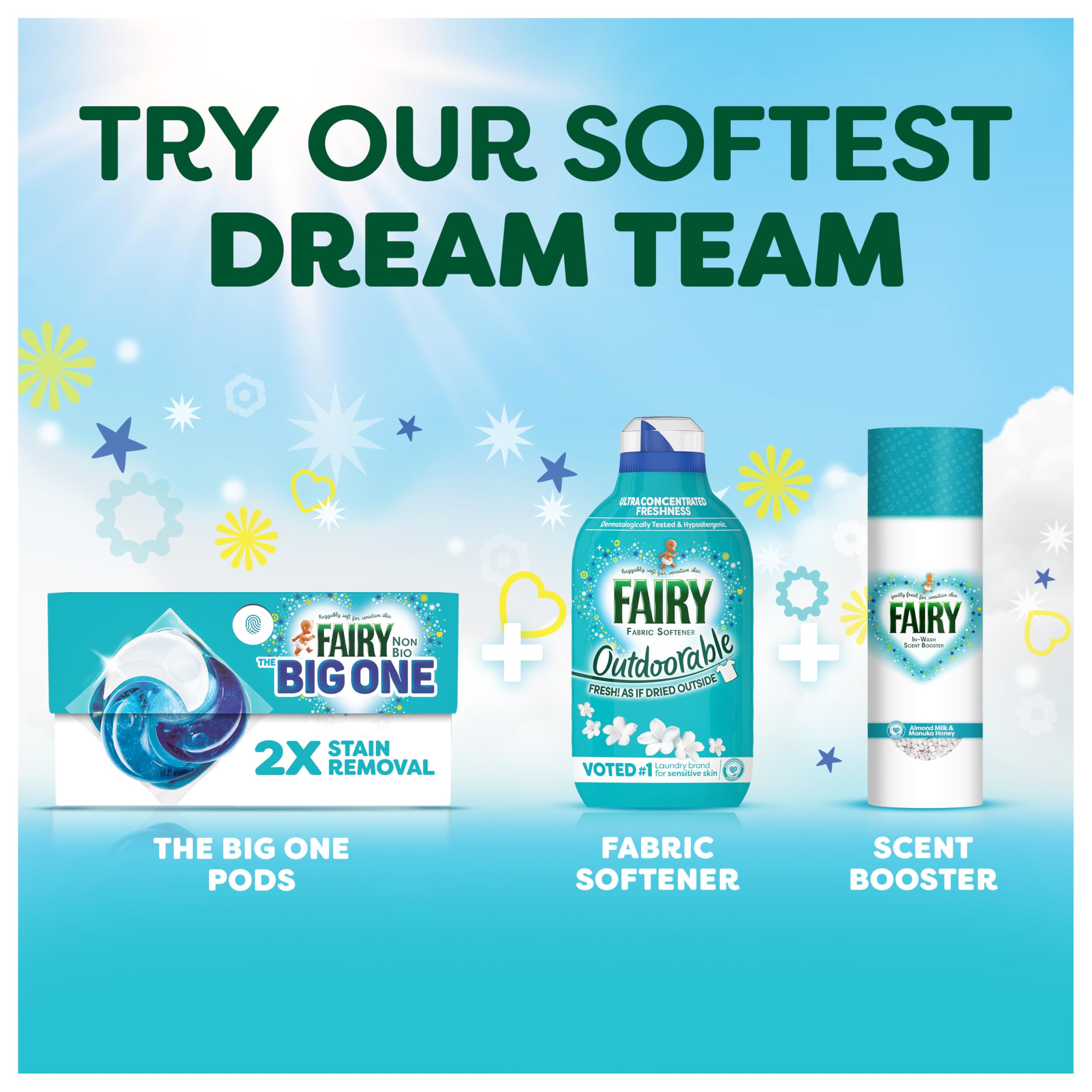 Fairy Outdoorable Liquid Fabric Softener - Ultra Concentrated Freshness | 1.47L 6