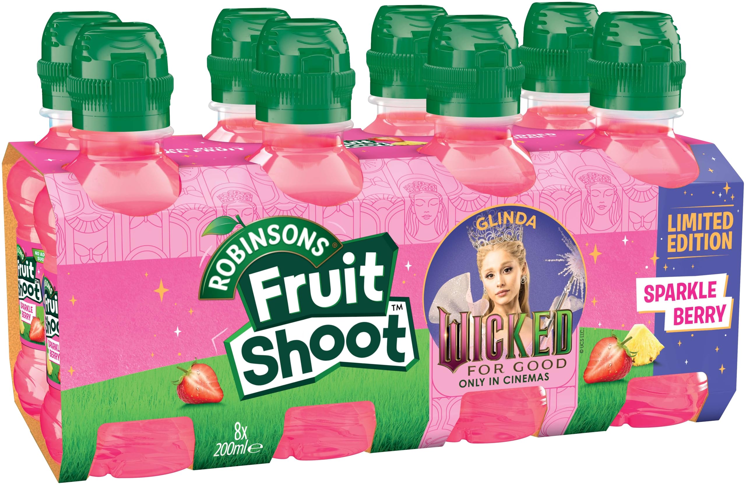FRUIT SHOOT Glinda Sparkle Berry Fruit Drink (200ml Pack of 8) 3