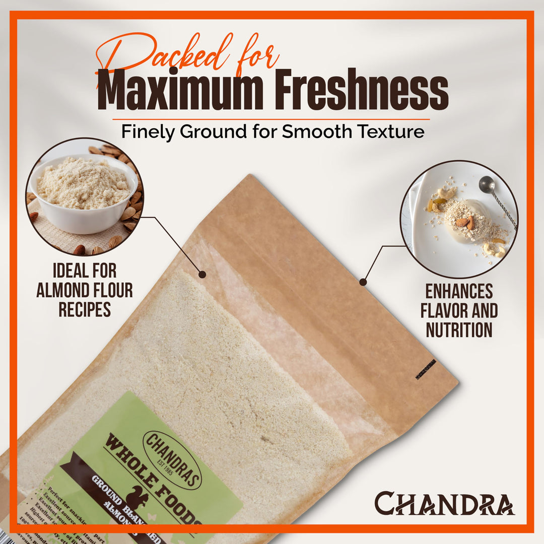 Chandra Whole Foods - Ground Almond Flour 1KG