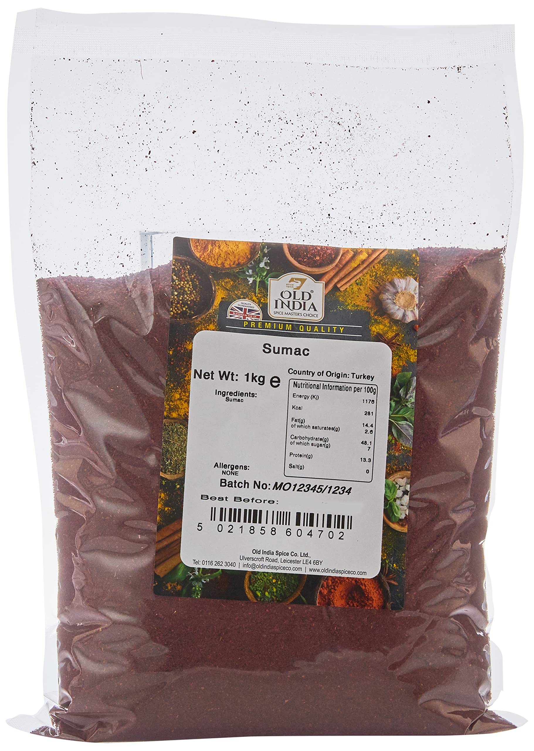 Old India Sumac - 1 kg Whole Spice | Natural & Additive Free