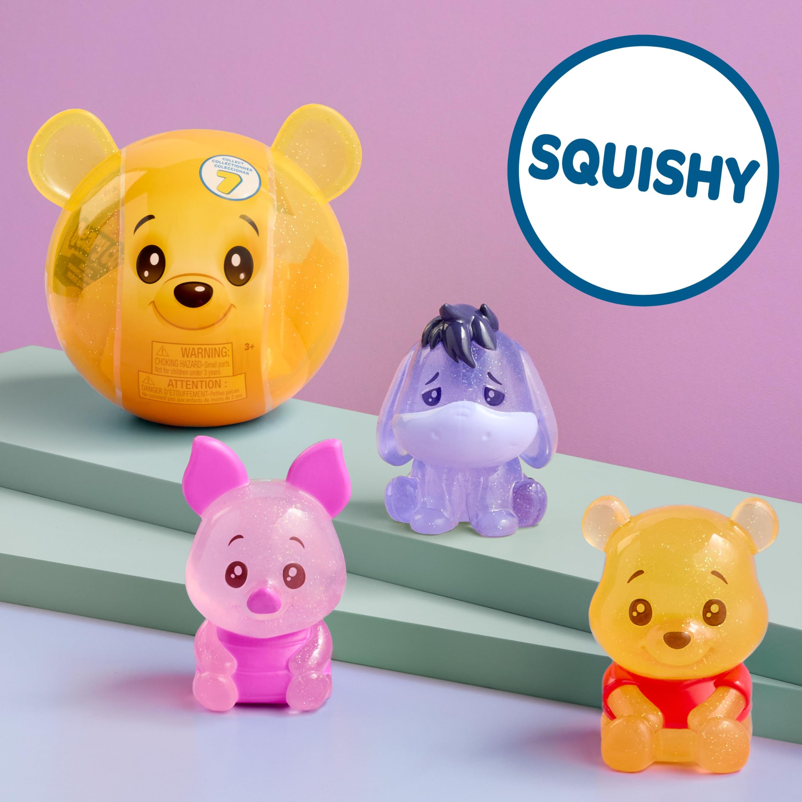 Disney Winnie the Pooh Bear-y Cute Jelly Figures - Blind Capsule Surprise | 5 cm Squishy Toy | Ages 3+ 5