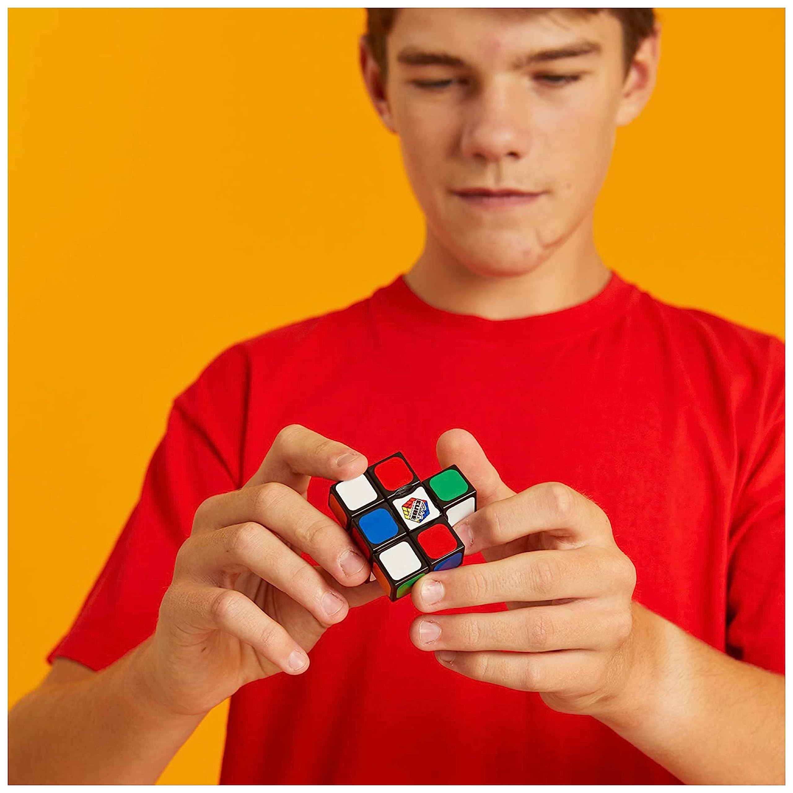 Rubik's Edge 3x3x1 Sequential Puzzle Cube for Beginners | Stickerless | Portable 8