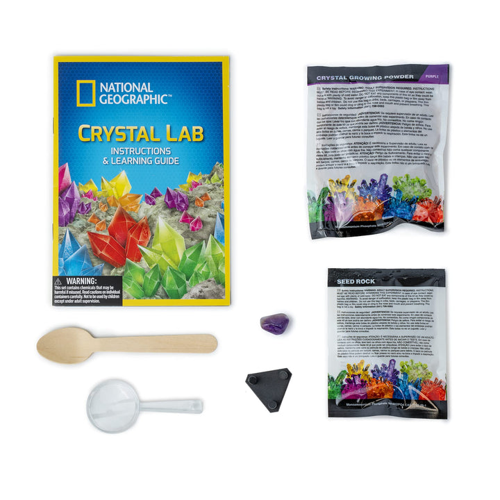 National Geographic Crystal Growing Kit - Educational Science Experiment for Kids 8+