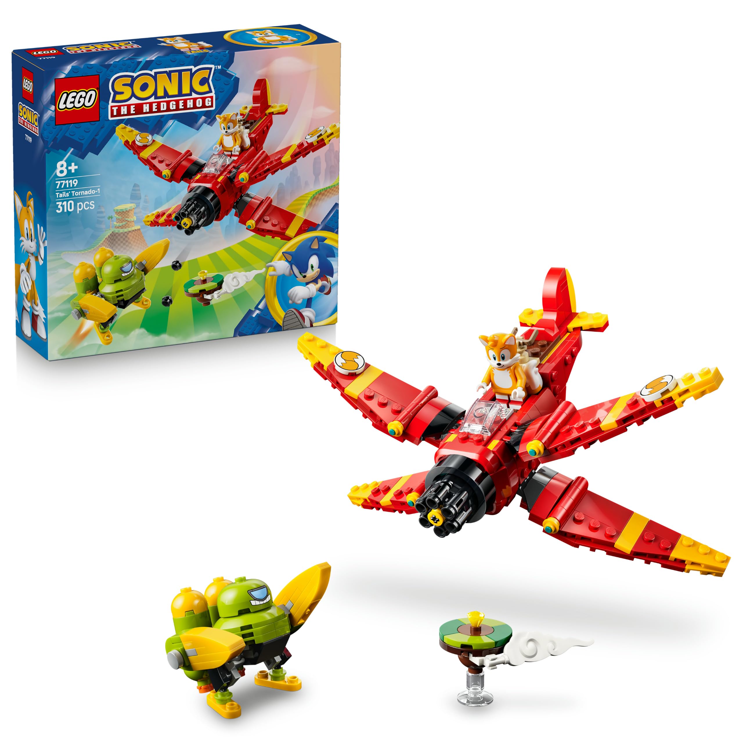 LEGO Sonic the Hedgehog Tails' Tornado-1 Plane Building Set 77119 - Ages 8+ 1