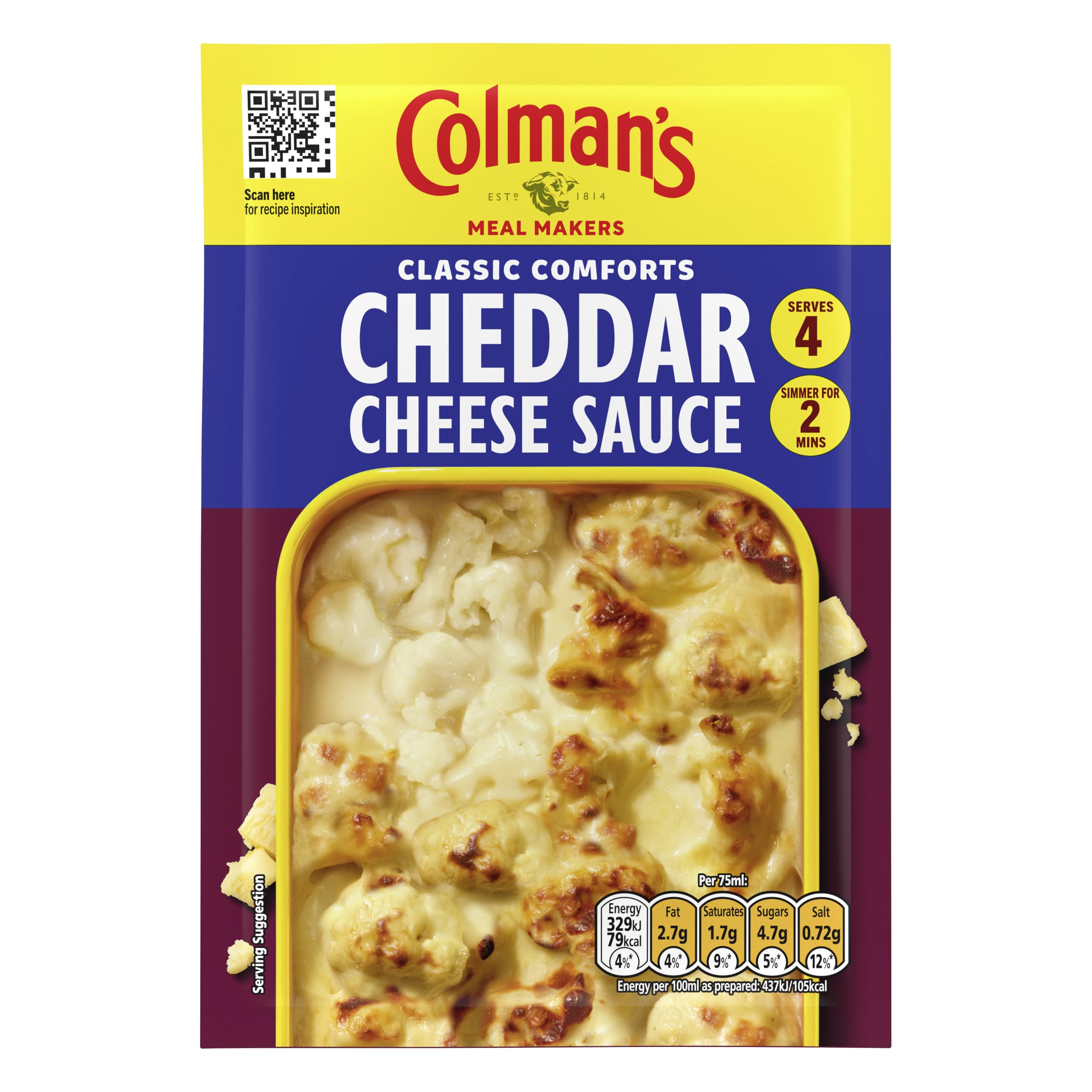 Colman's Meal Maker Cheddar-Käsesaucenmischung, 40 g