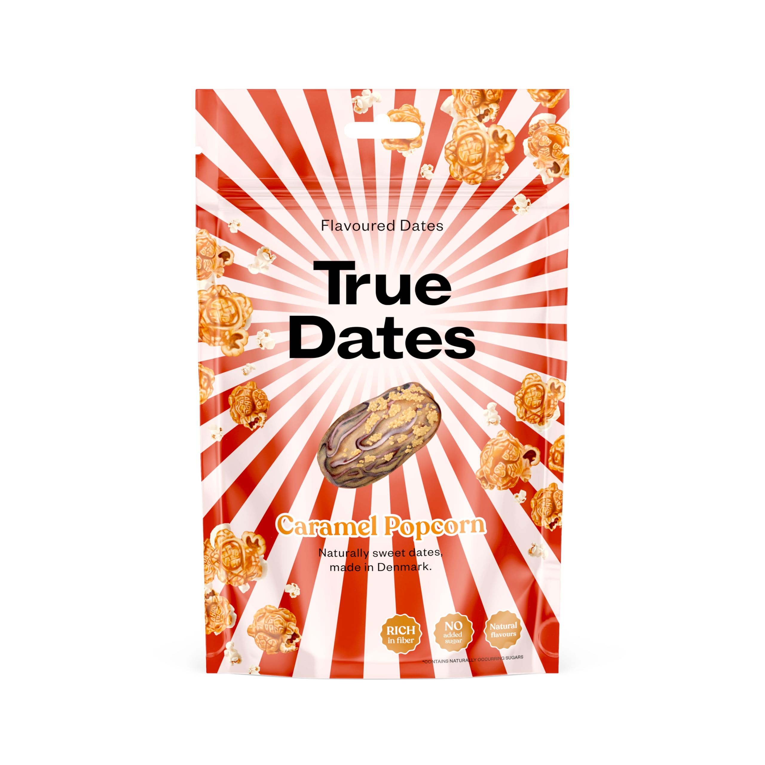 True Gum Mixed Flavours Dates - 4 x 100g Pack | No Added Sugar | Vegan-Friendly