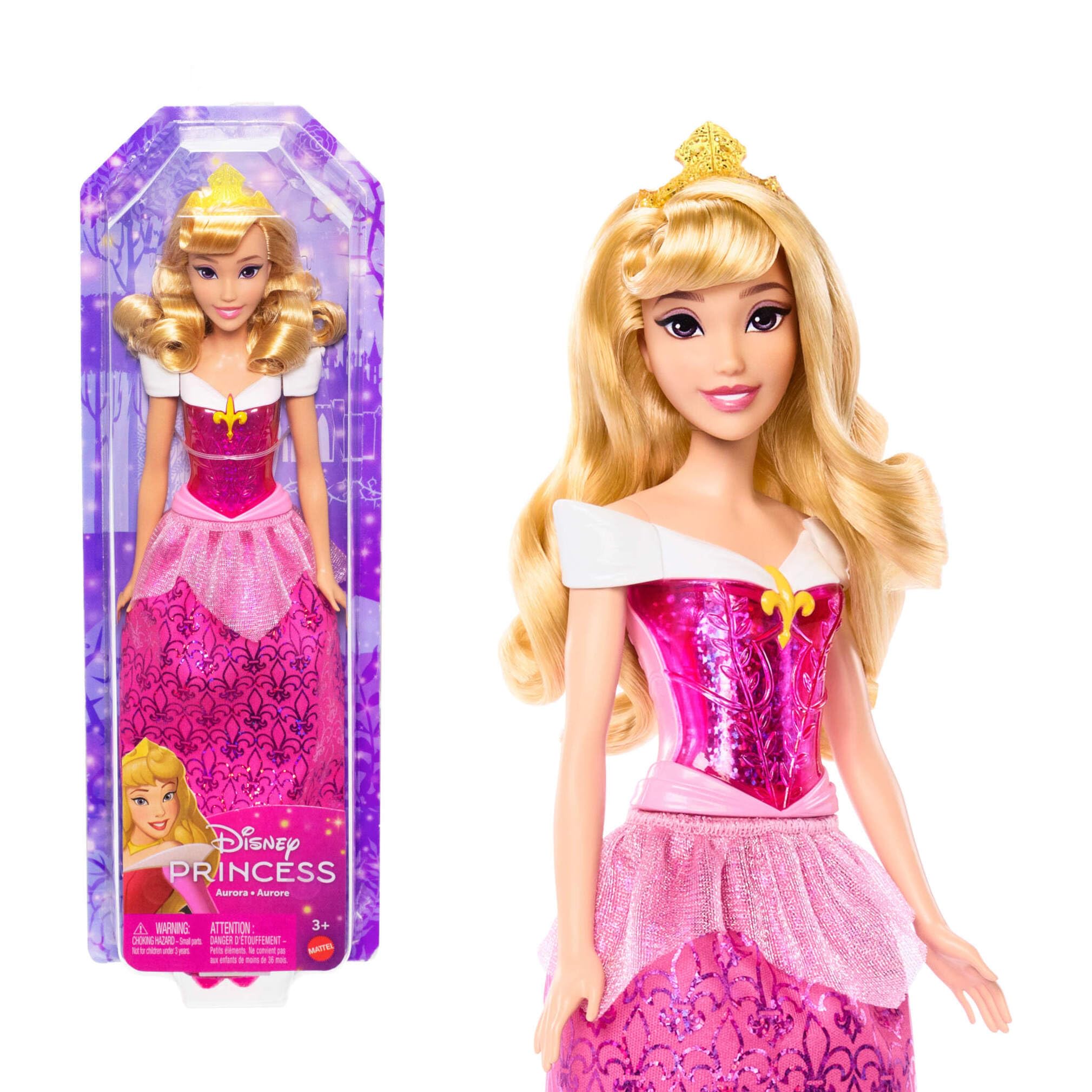 Mattel Disney Princess Aurora Sleeping Beauty Posable Fashion Doll, 28 cm 1