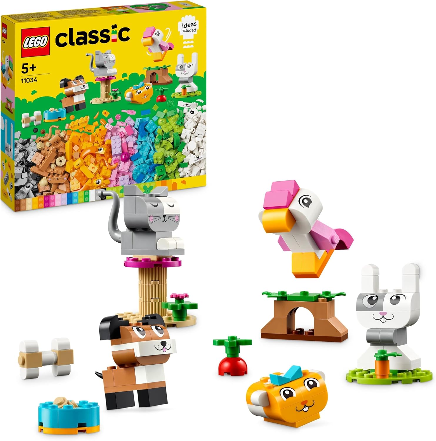 LEGO Classic Creative Pets - Animal Building Toy Set for Kids 5+ 1