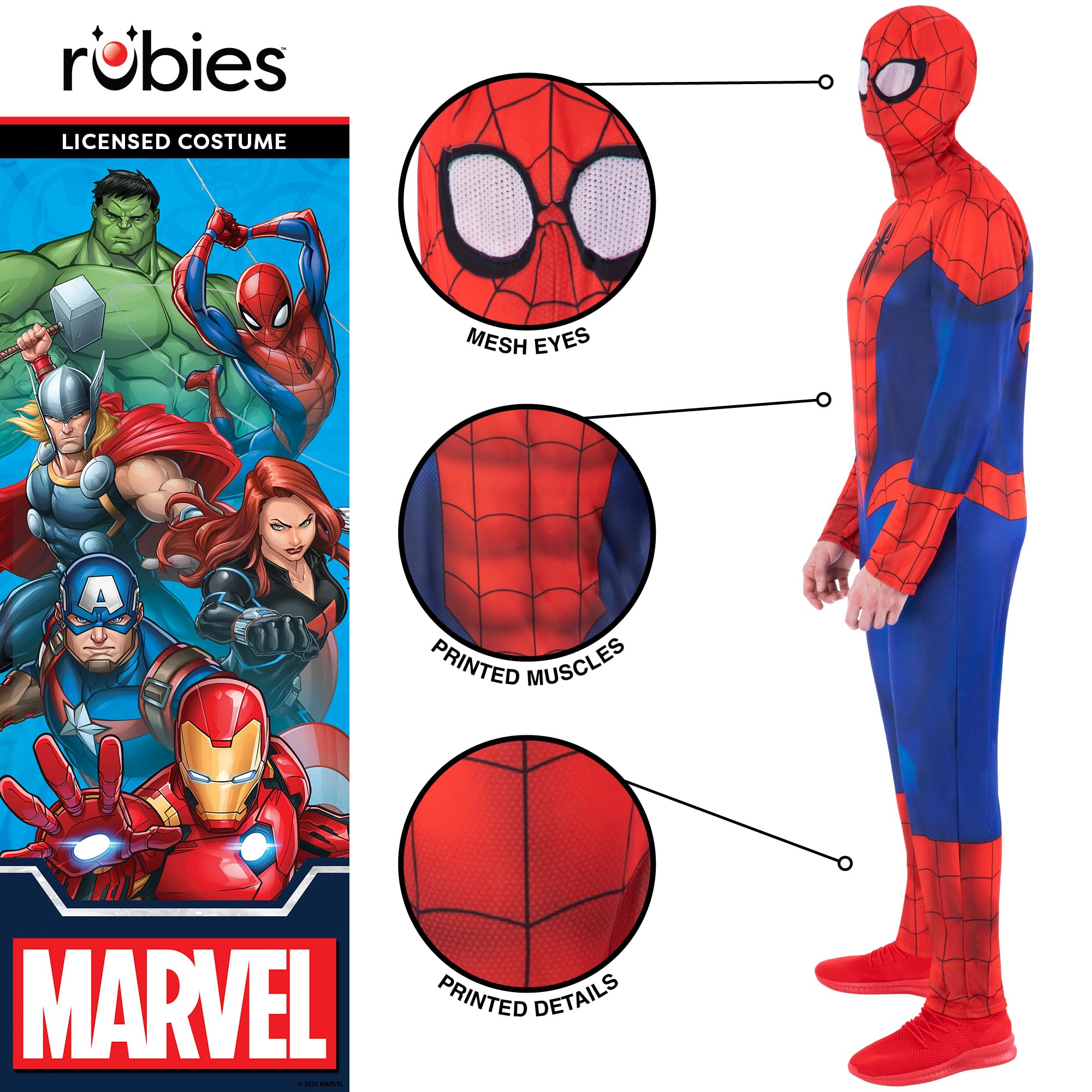 Rubies Spider-Man Classic Adult Costume - Size Large 4