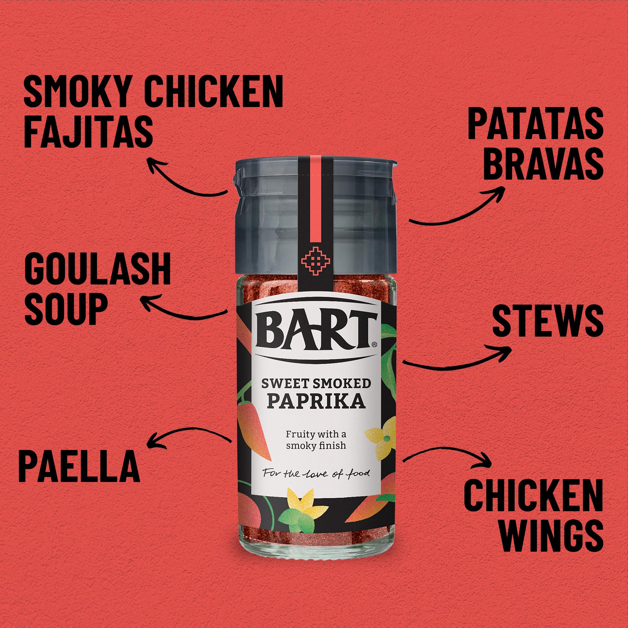 BART Essential Spices Bundle - 6-Piece Spice Set with Chilli Flakes, Turmeric, Cumin, Cinnamon, Paprika & Mixed Spice 4