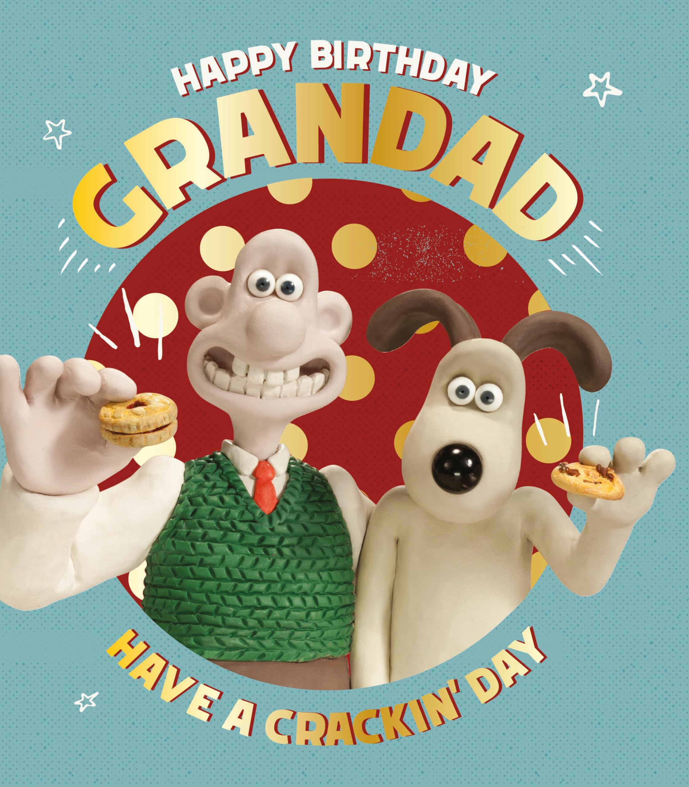 Danilo Promotions Ltd Wallace & Gromit Birthday Card for Grandad | Standard Size | Funny Design