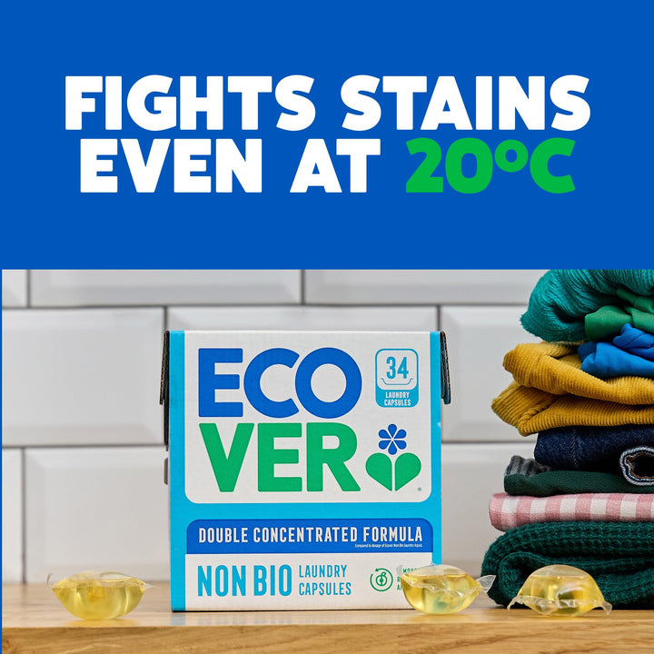 Ecover Bio Washing Capsules - Laundry Detergent Tablets