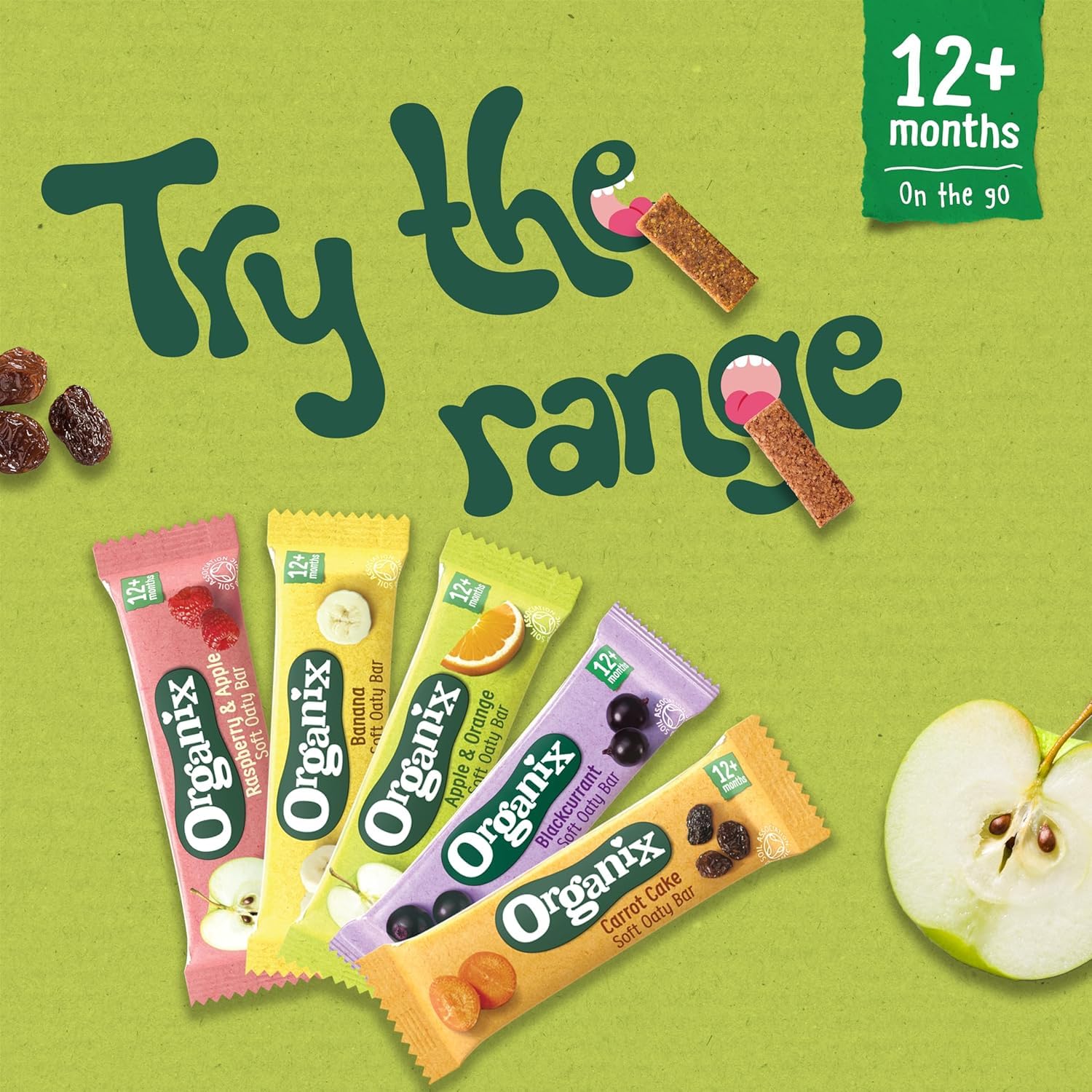 Organix Banana Organic Soft Oaty Snack Bars Multipack, No Added Sugar, 6 x 23g Bars (6 Boxes) 5