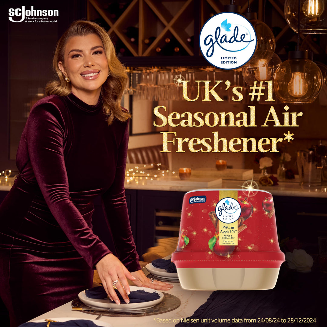 Glade - Warm Apple Pie Fragranced Bathroom Gel Air Freshener