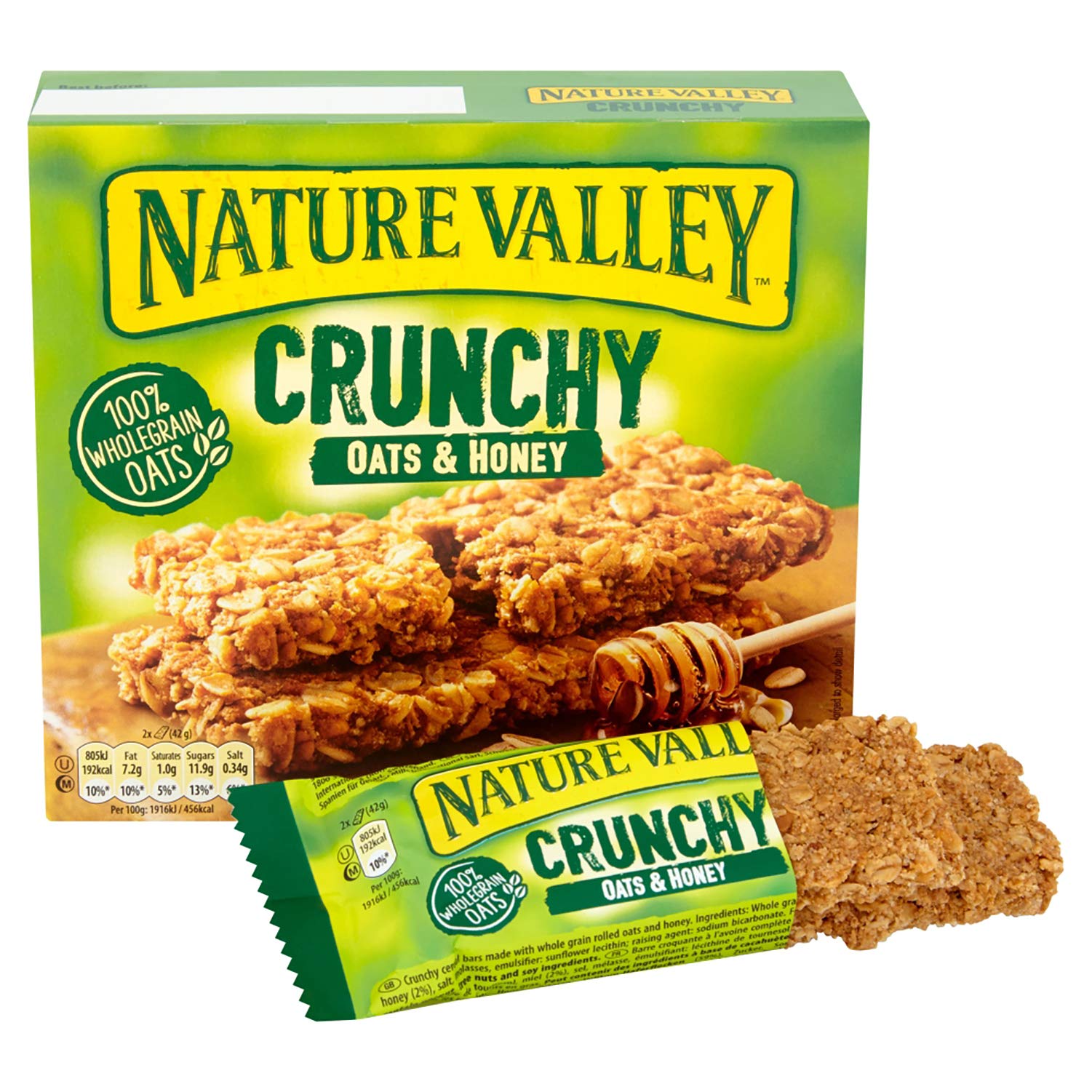 Nature Valley Knusprige Hafer- und Honig-Müsliriegel, 18er-Pack (756 g) 5