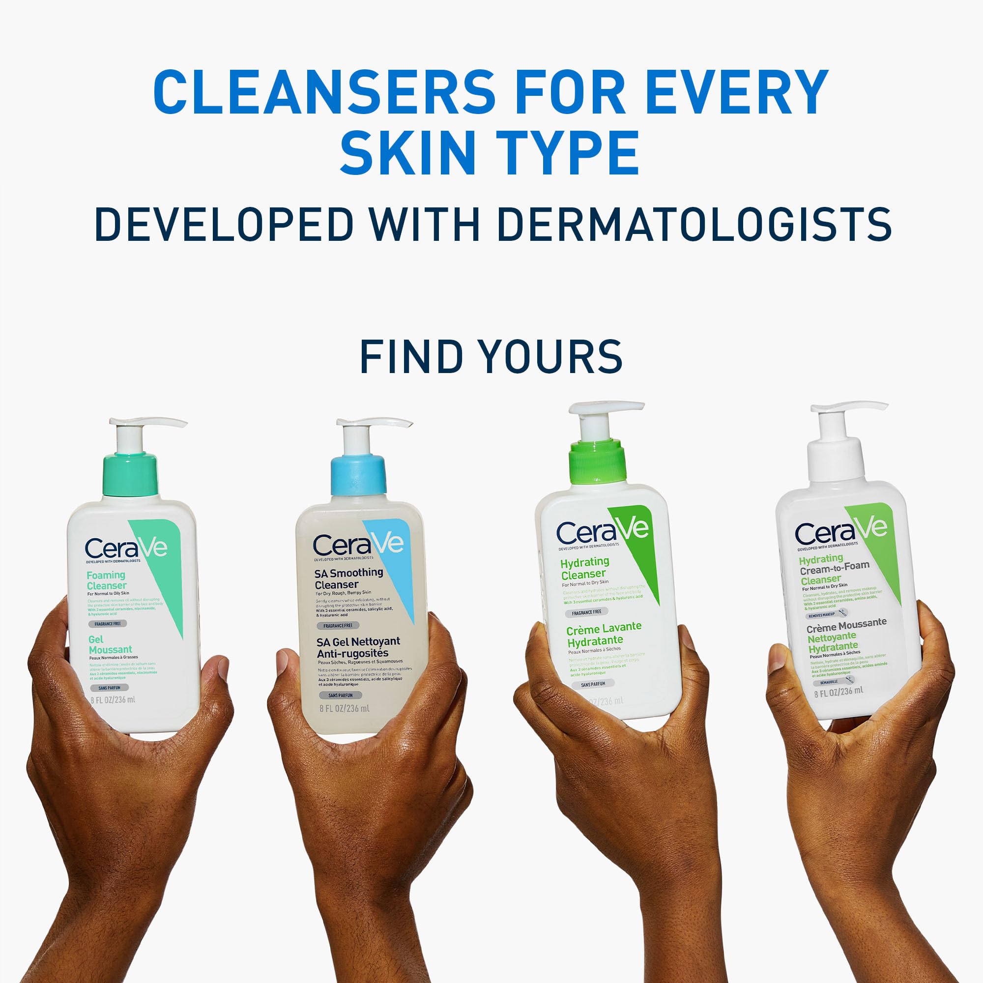 CeraVe Hydrating Cleanser for Face & Body with 3 Essential Ceramides & Hyaluronic Acid (270.99 g) 7