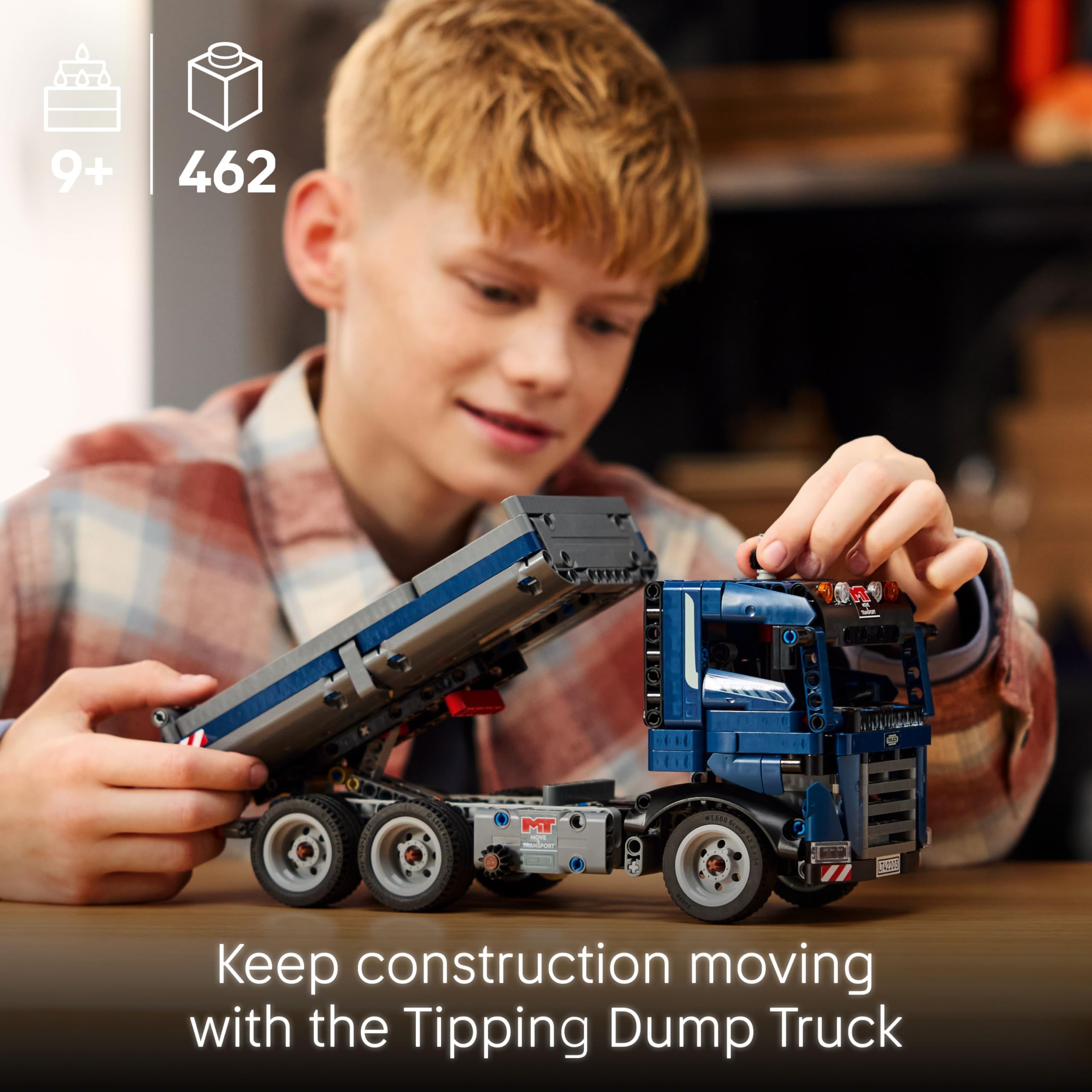 LEGO Technic Tipping Dump Truck 42203 - Steering & Moving Dump Box | Ages 9+ 2