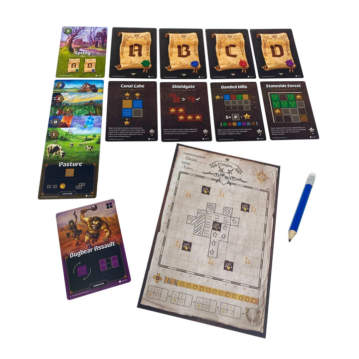 Thunderworks Games Cartographers: A Roll Player Tale Board Game