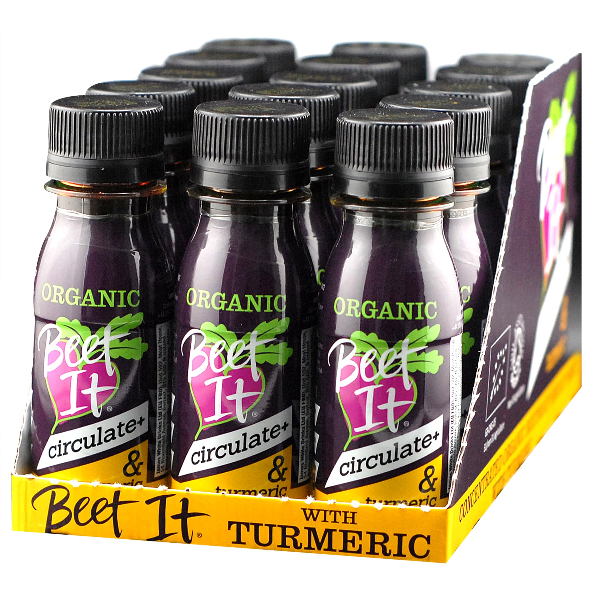 BEET IT Organic Turmeric Circulate+ Shot – 15 x 70ml, Natural Beetroot & Turmeric 1