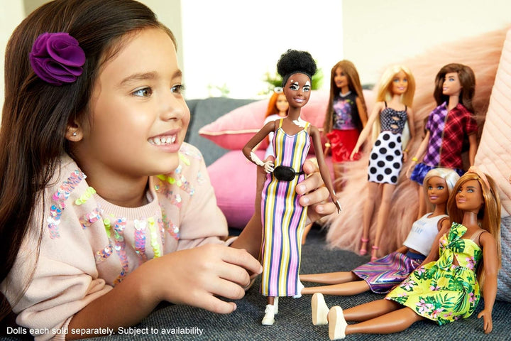 Barbie Fashionistas Vitiligo Doll (Model GYG08) - Inclusive Play & Imaginative Storytelling for Ages 3+