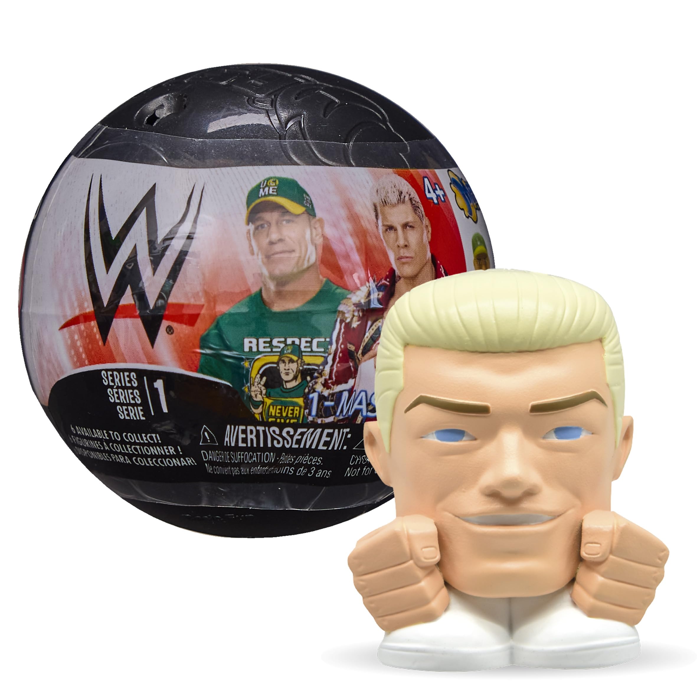 Mash"Ems WWE Squishy Collectible Figures - 6 to Collect, Ages 4+ 1
