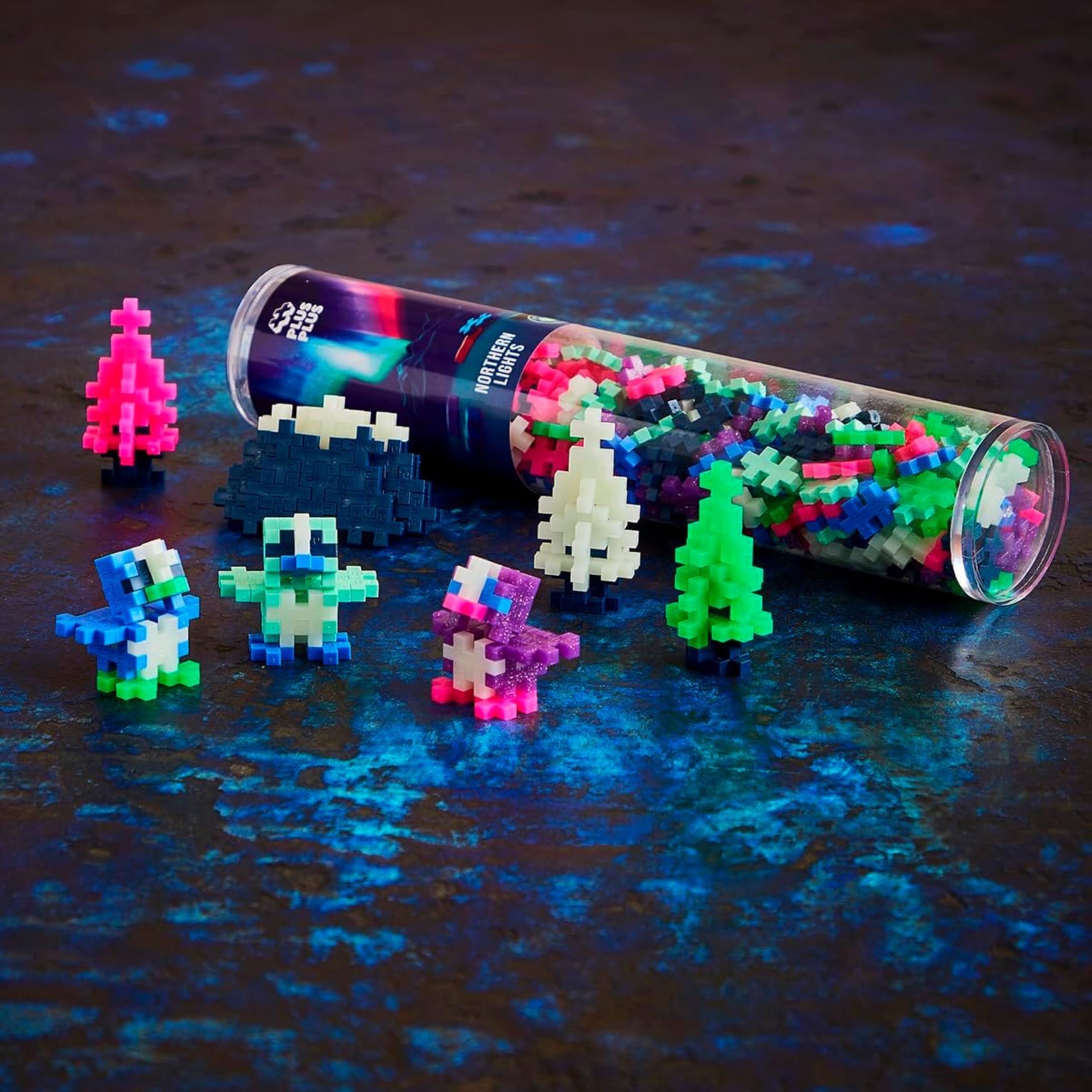 PLUS PLUS Building Blocks - 240 Piece Northern Lights Set | STEM Toy for Ages 5+ 3