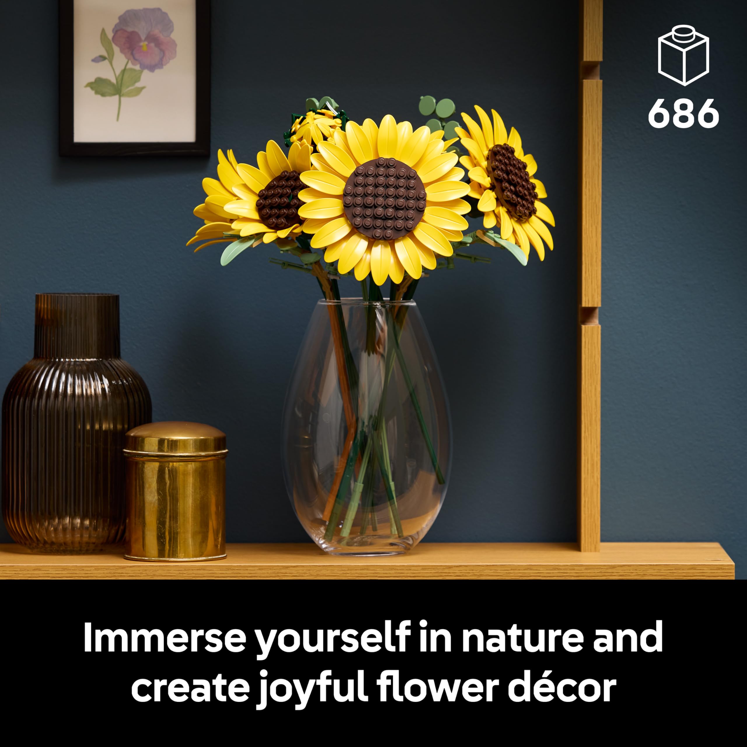 LEGO Botanicals Sunflower Bouquet Building Set 11502 | Adjustable Stems | Ages 18+ 2