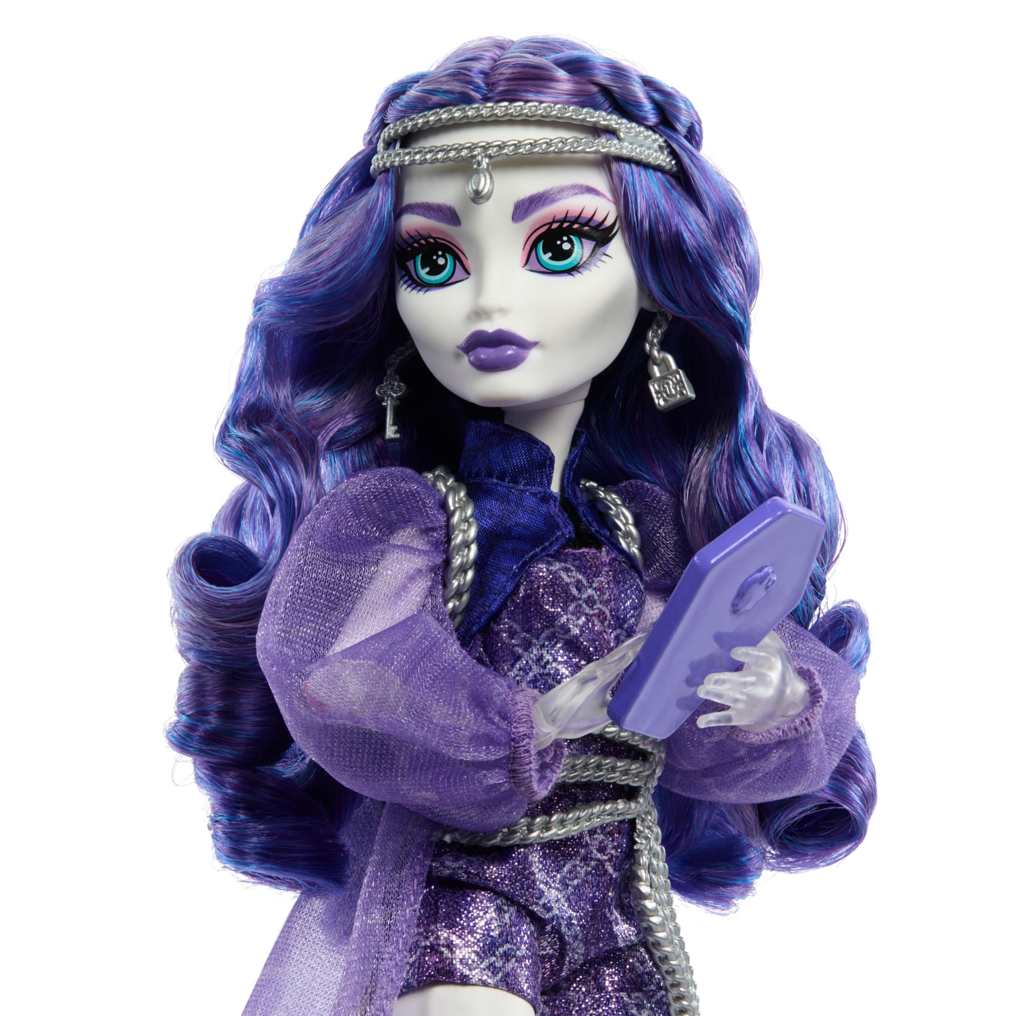 Monster High Spectra Vondergeist Doll with Pet Ferret and Accessories - Ages 4+ 3