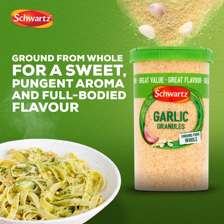 Schwartz Garlic Granules 145g | Ground from Whole Dried Cloves | Herbs & Spices