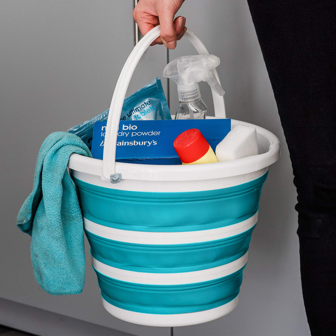 LIVIVO Collapsible Bucket – 10L Folding Silicone Bucket for Home, Kitchen & Cleaning