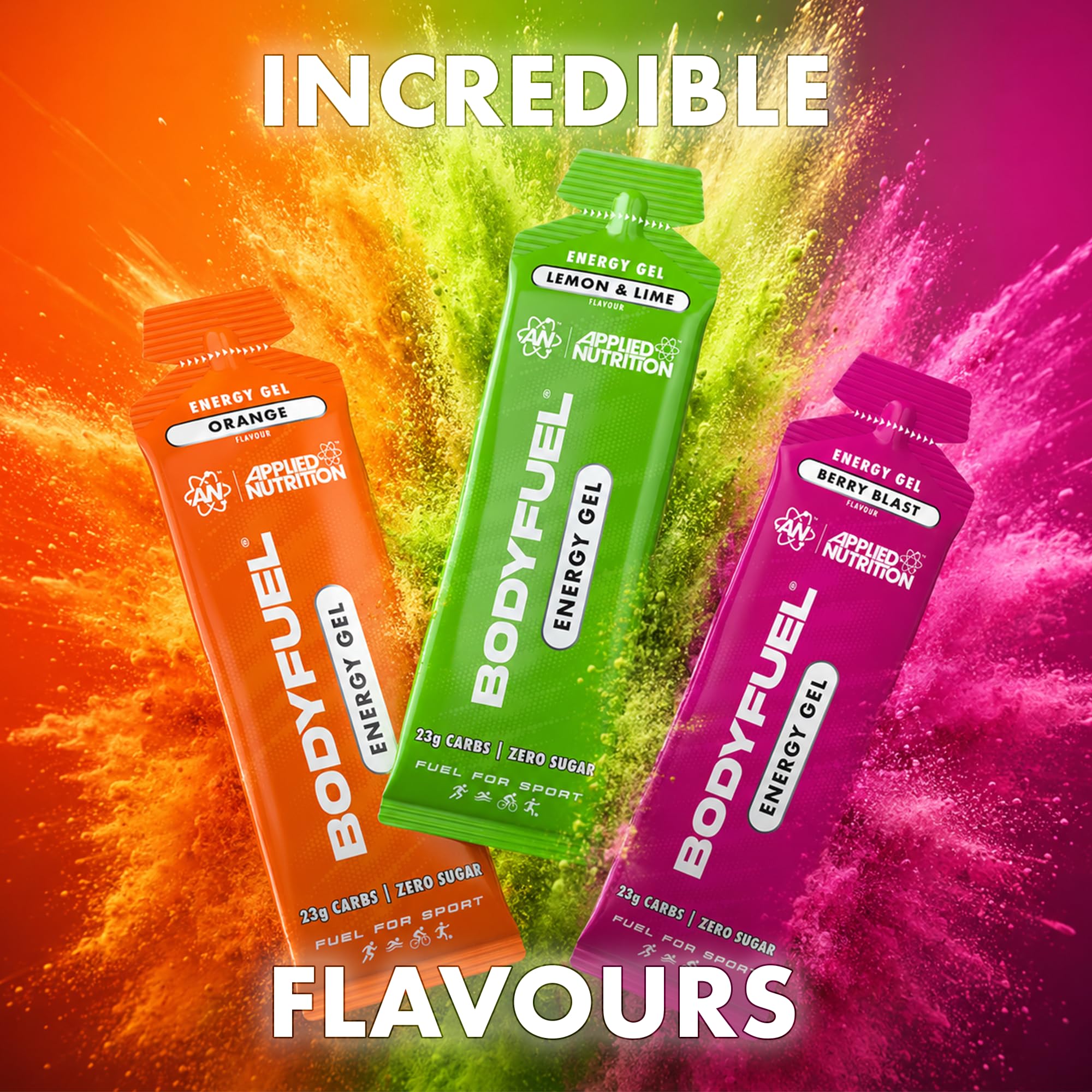 Applied Nutrition BodyFuel Energy Gel - 23g Fast Carbs | Zero Sugar | Vitamin C & B Complex | 20 Servings 7